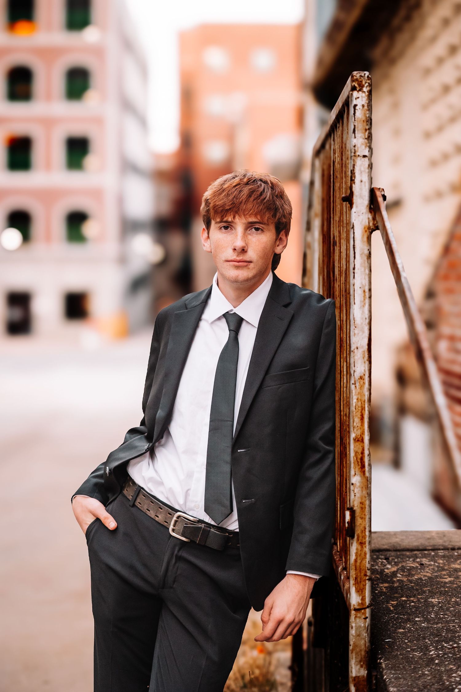 Senior Photo boy Topeka KS Downtown