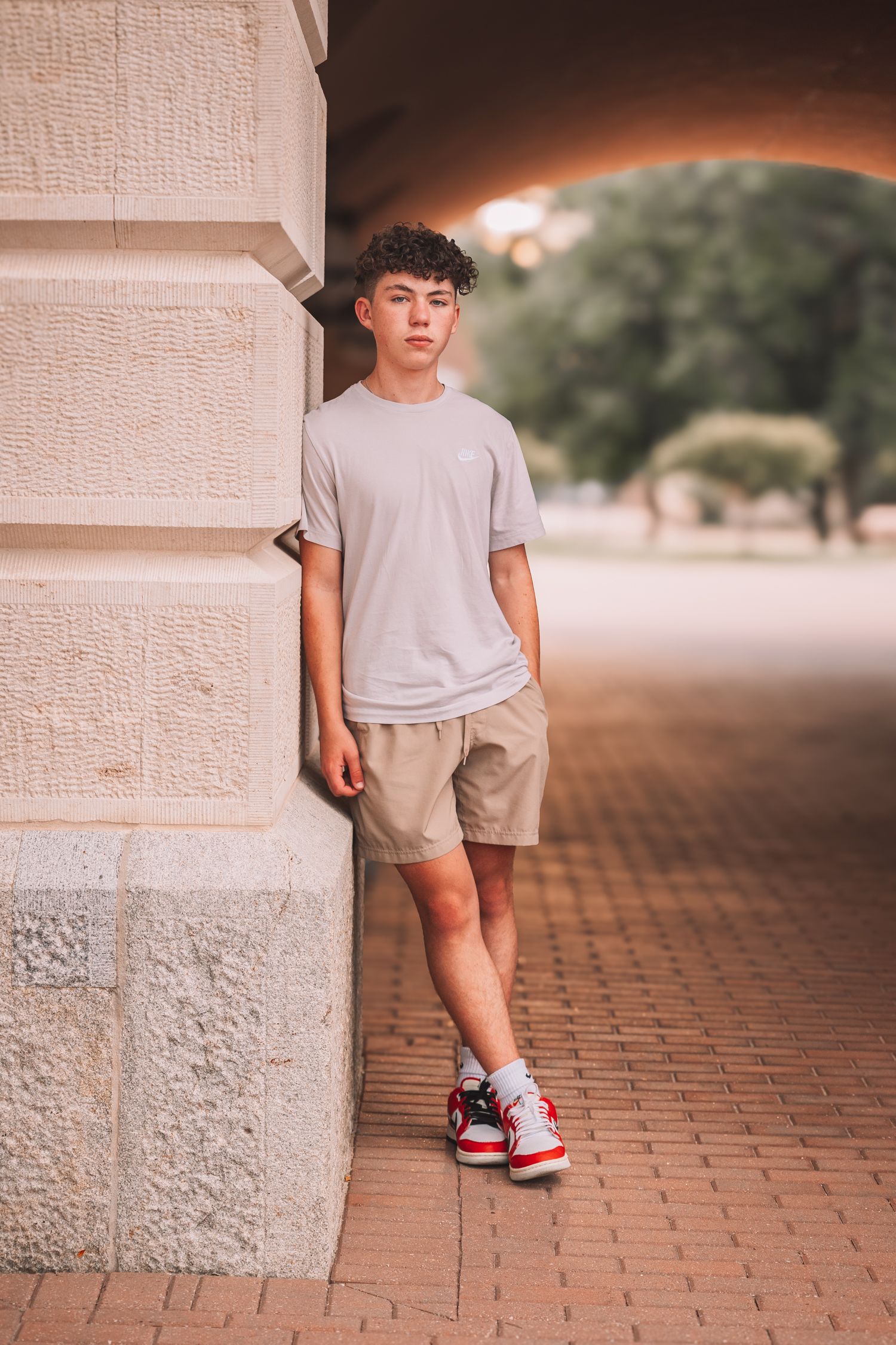boy senior photos Topeka KS Kansas Capitol