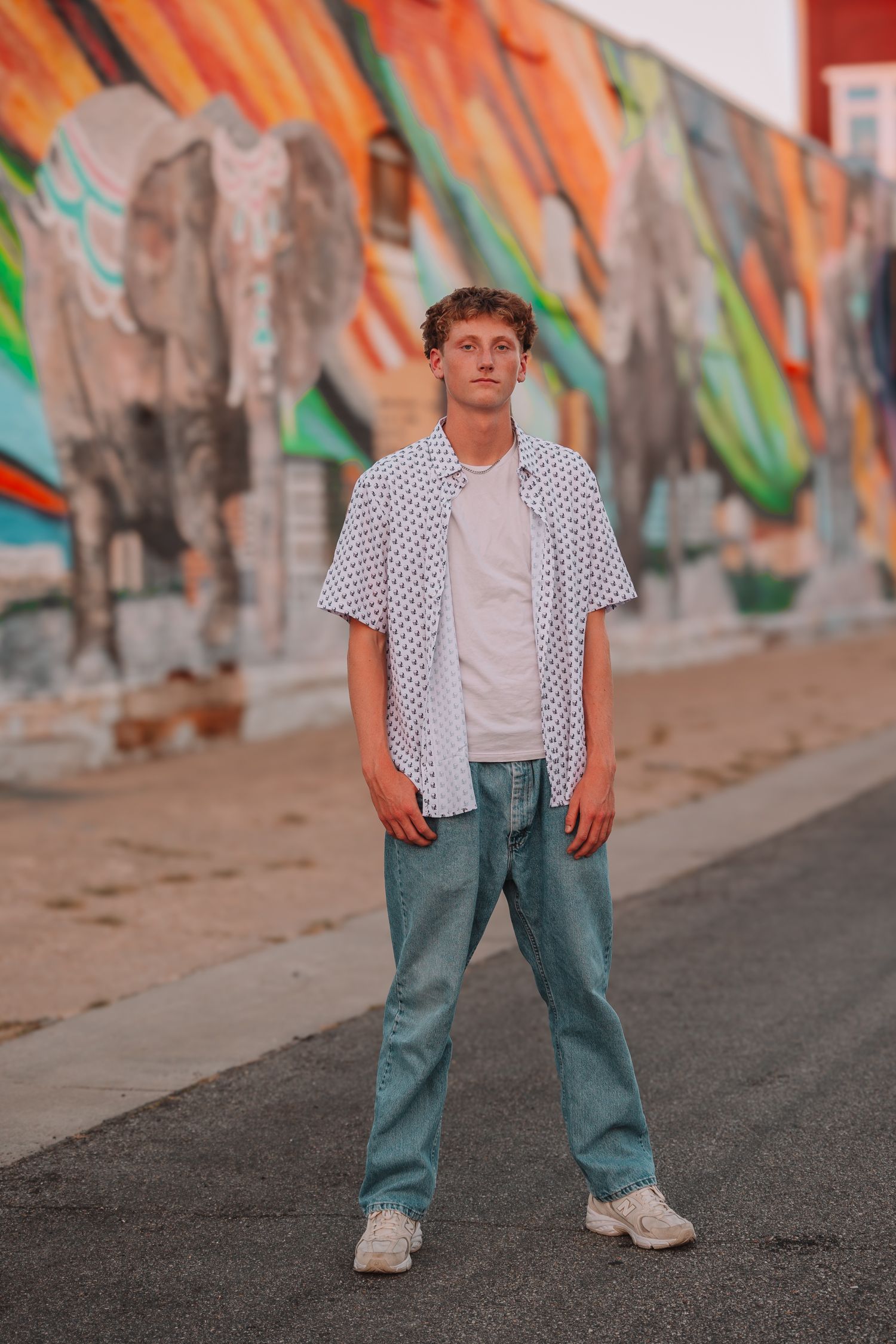 summer senior photos boy Topeka KS Kansas Topeka High School