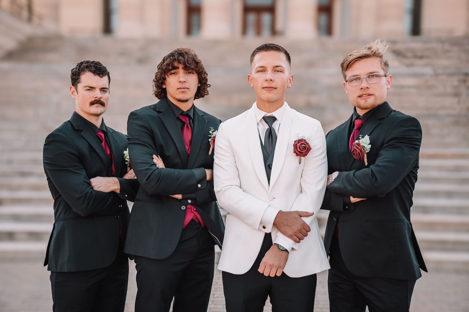 Topeka Capitol Wedding Portraits