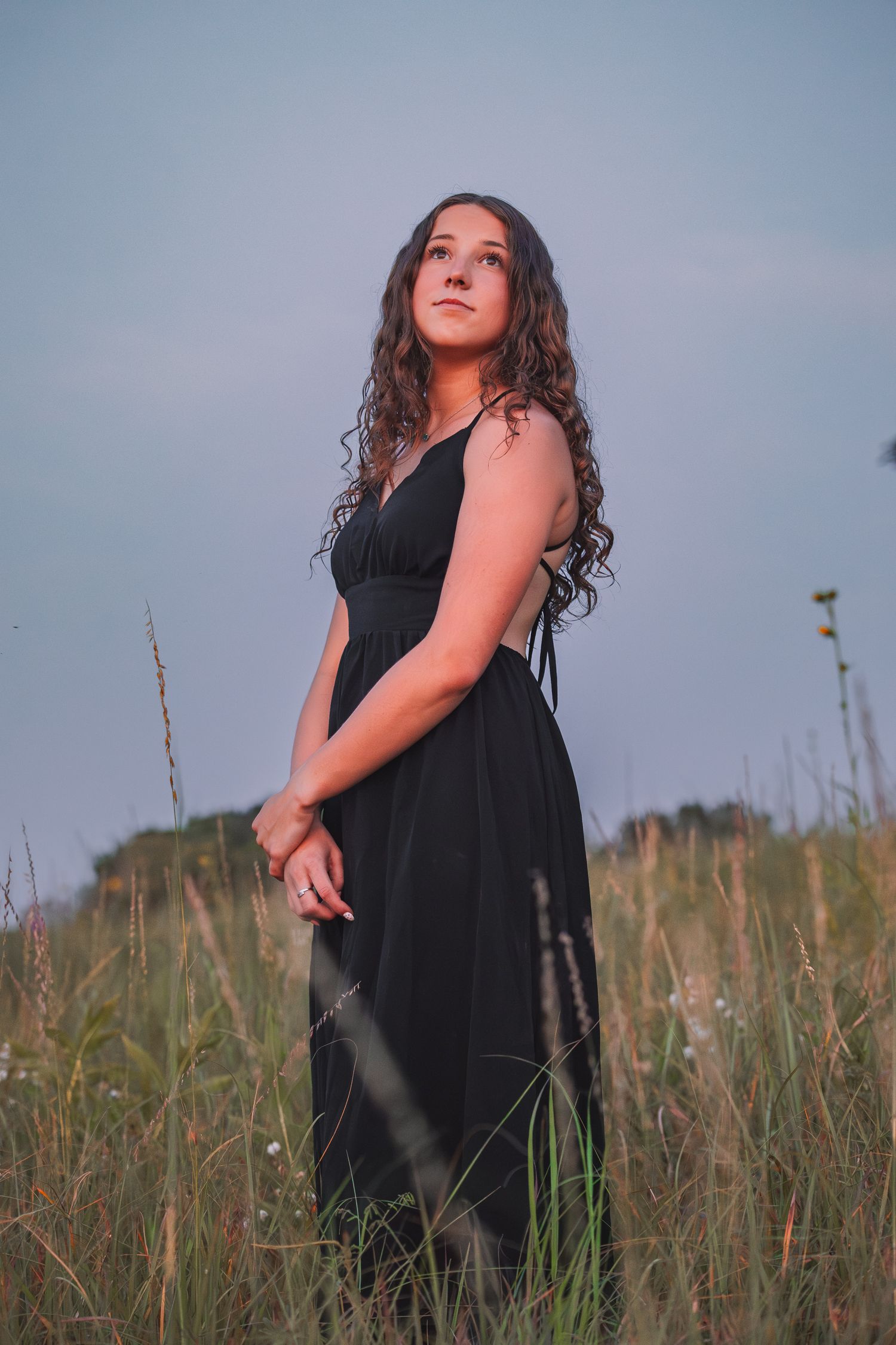Summer senior photos girl country Topeka KS Kansas