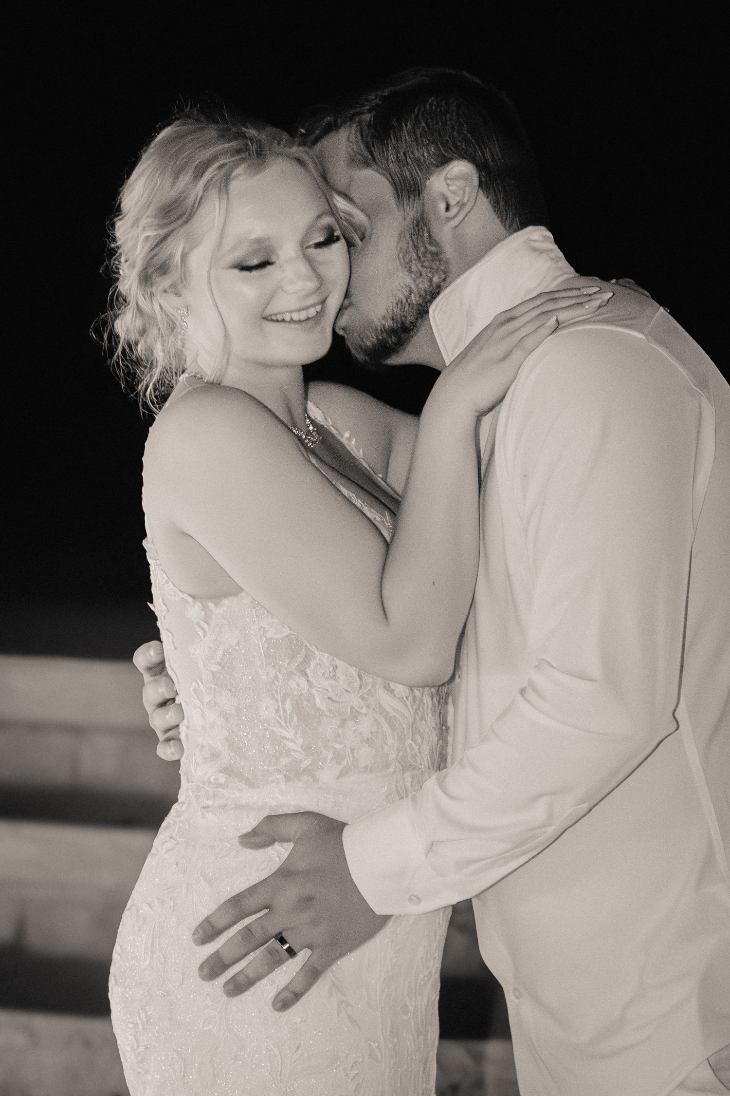 Romantic Wedding Photos - Bride and Groom, The Brownstone