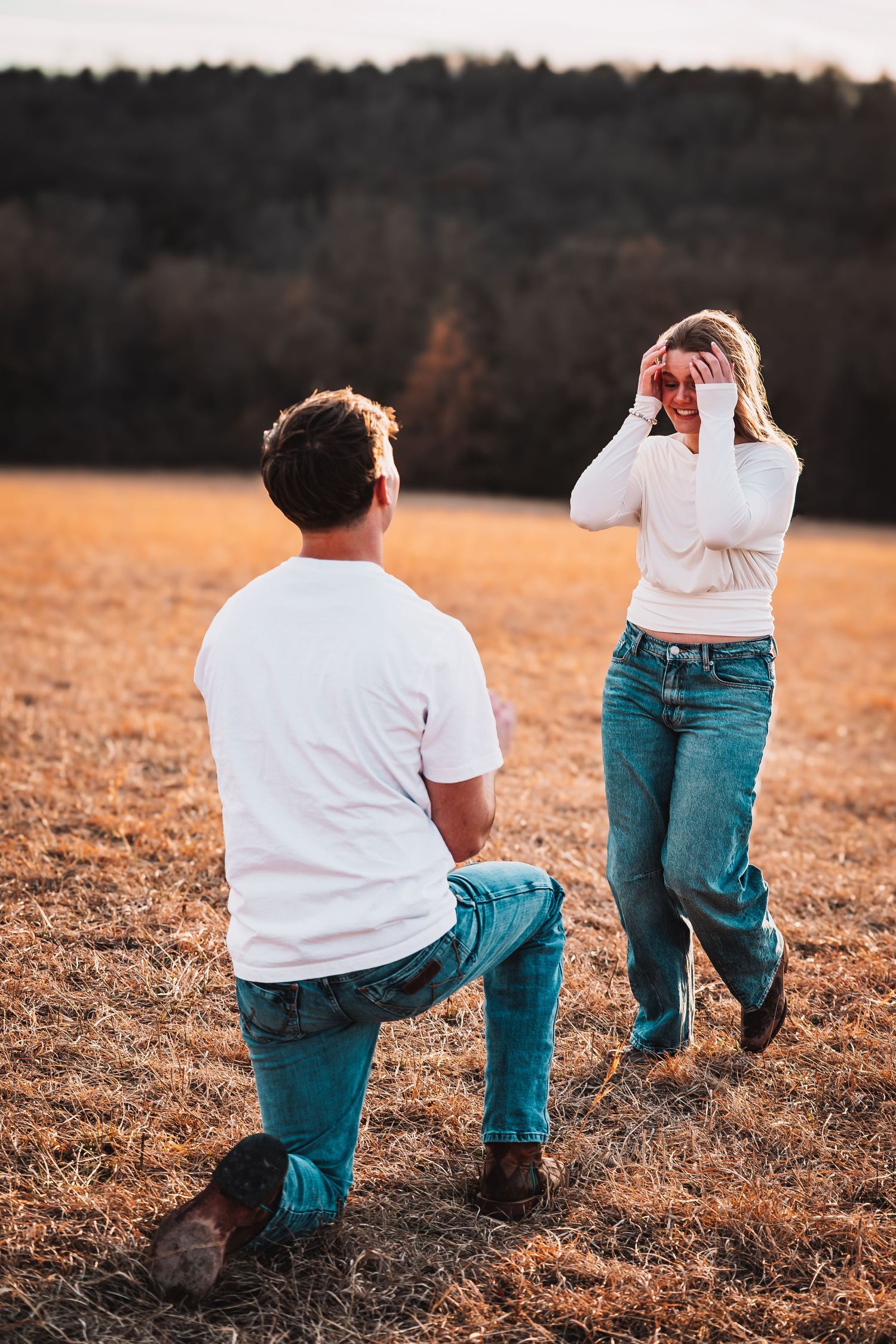 Surprise proposal photos Topeka KS Cedar Crest