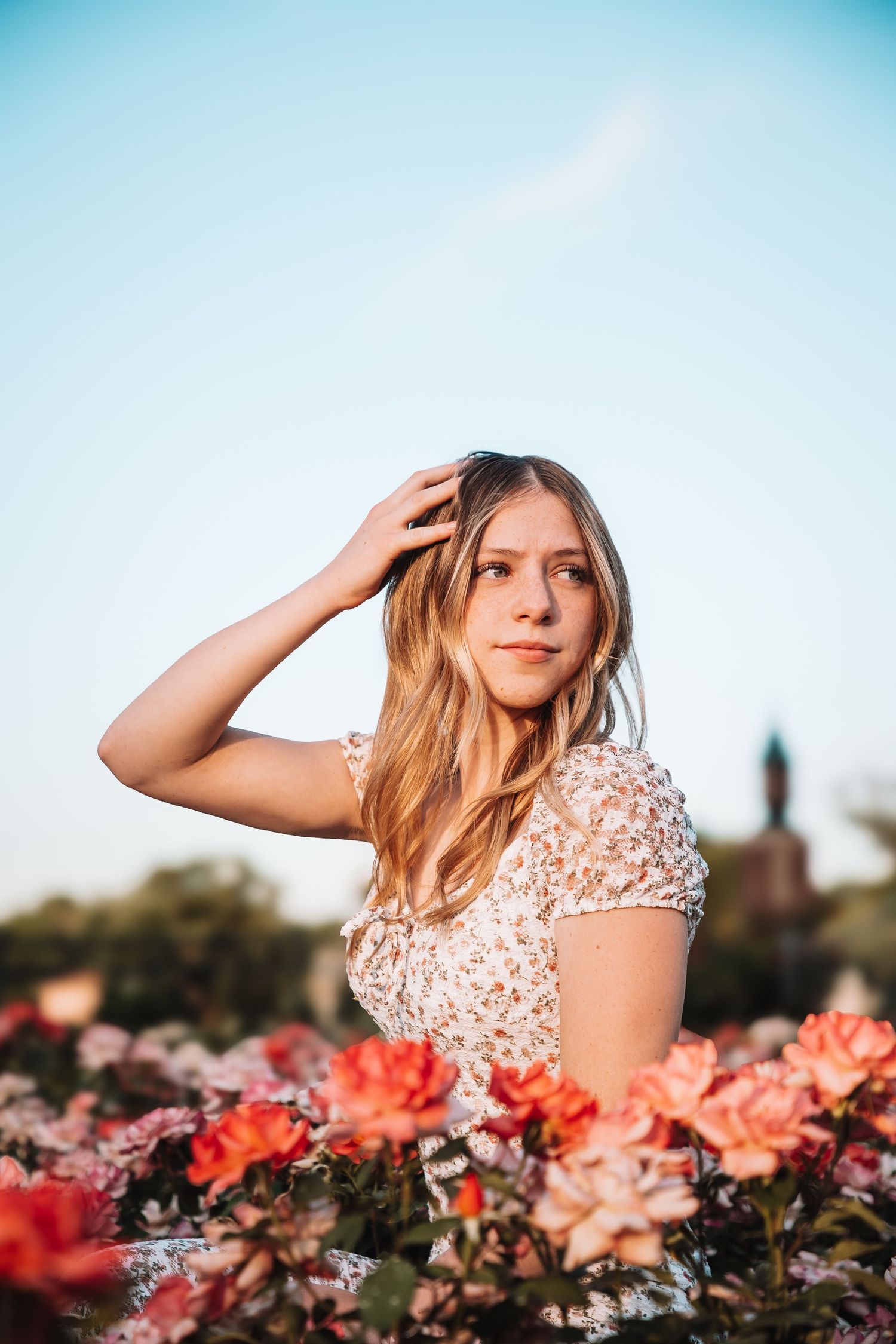 Senior Photo Reinisch Rose Garden Topeka, KS Abeni Rene Photography