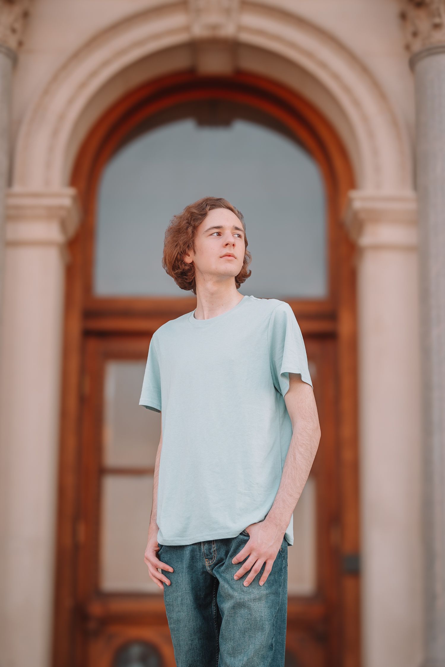 Summer senior photos boy Topeka KS Kansas