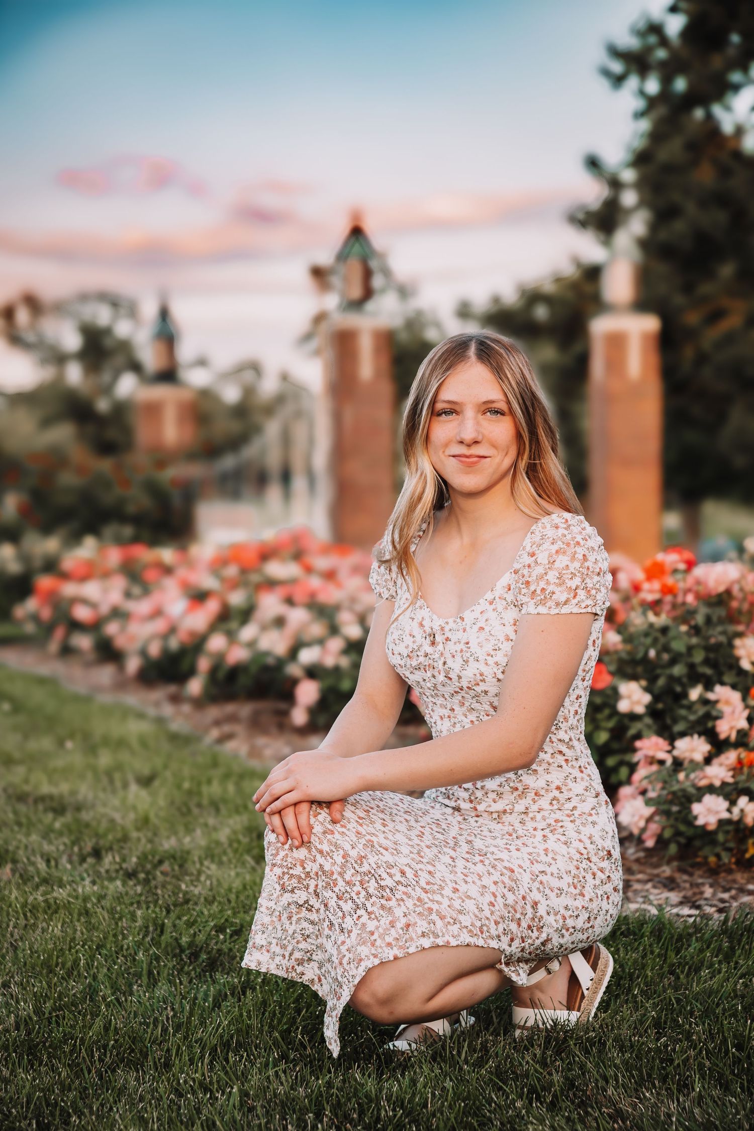 Senior Photo Reinisch Rose Garden Topeka, KS Abeni Rene Photography