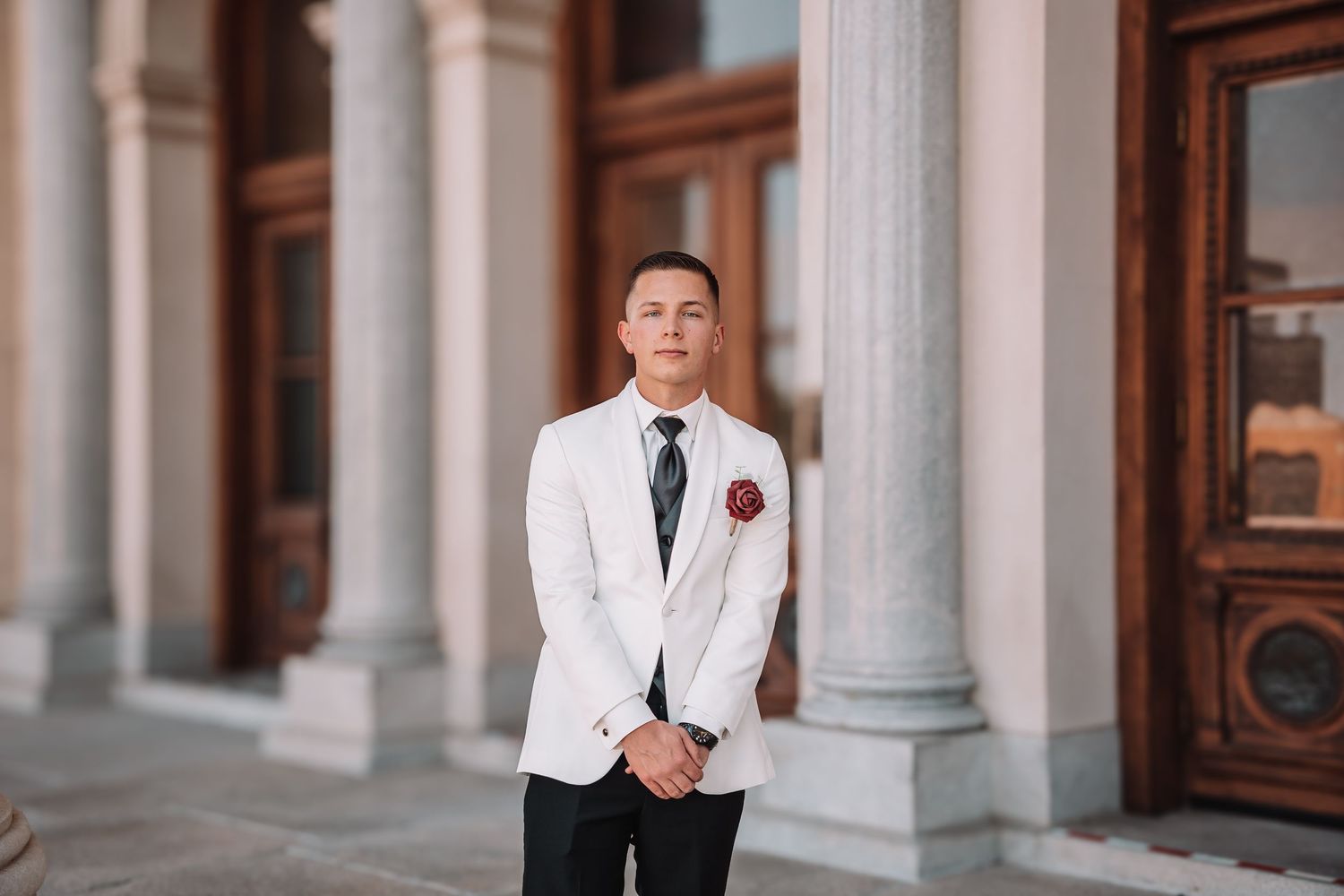 Topeka Capitol Wedding Portraits