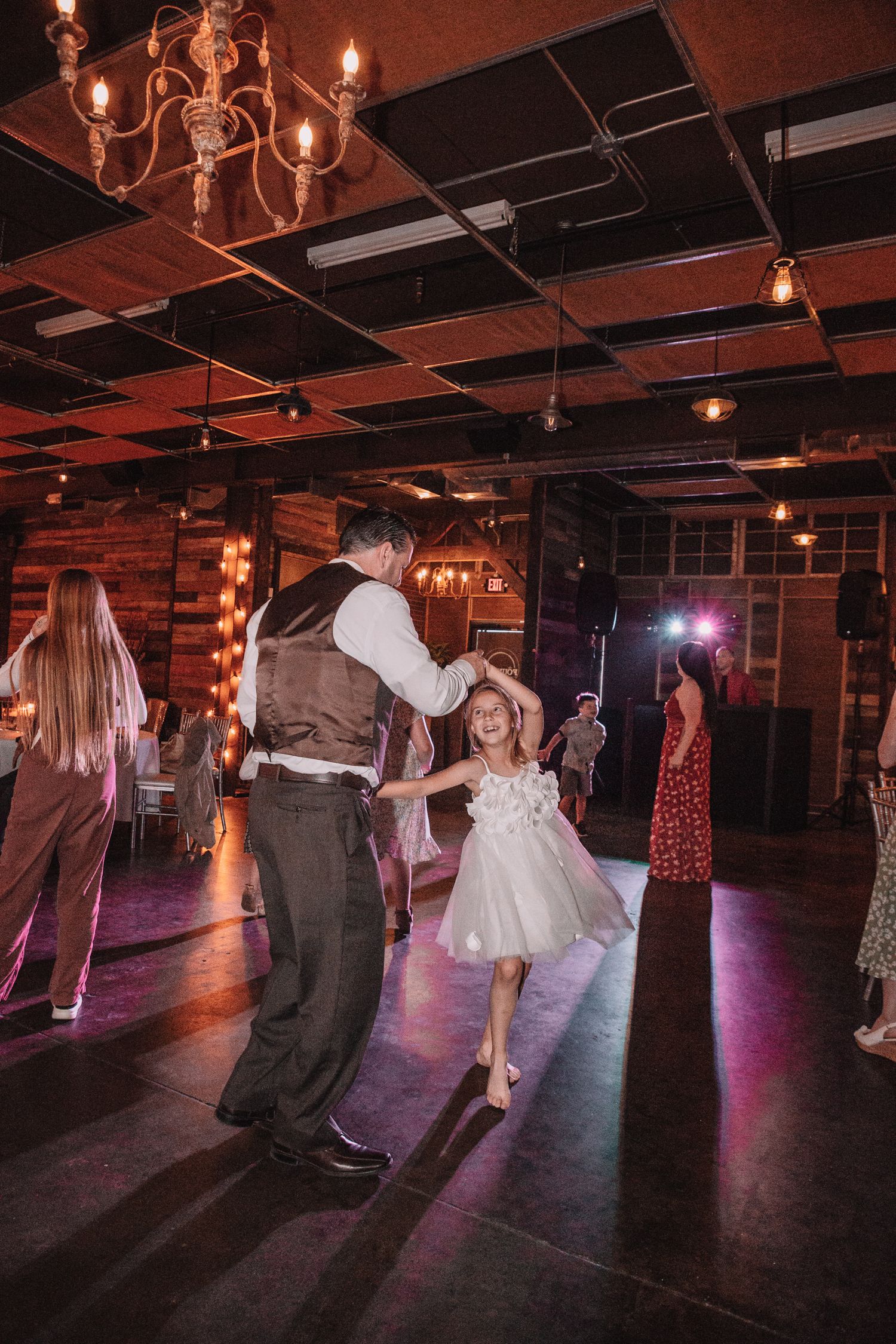 Wedding Reception party. Topeka, KS  at The Foundry