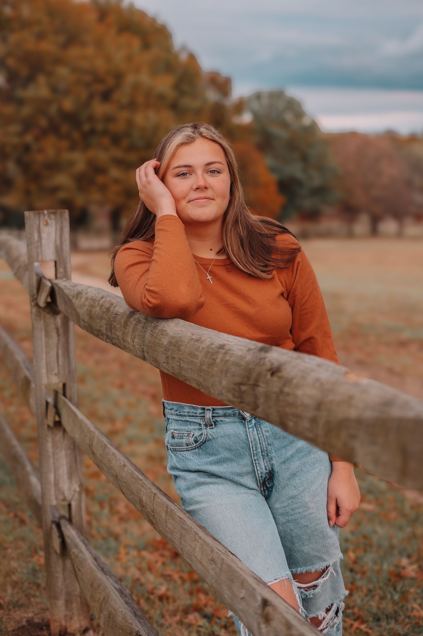Fall Photos Topeka KS senior photos girl