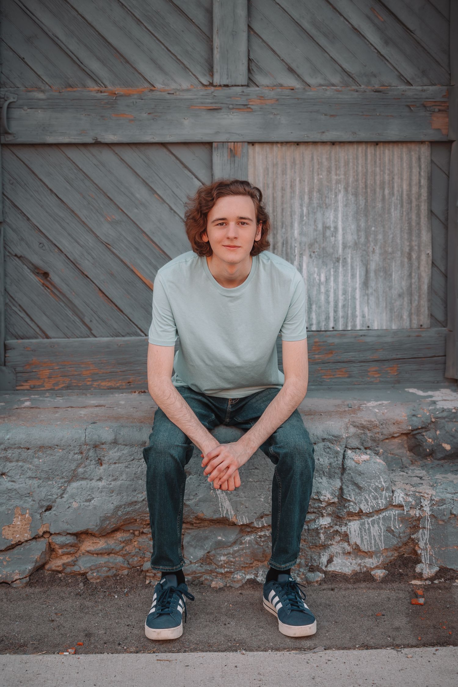 Summer senior photos boy Topeka KS Kansas