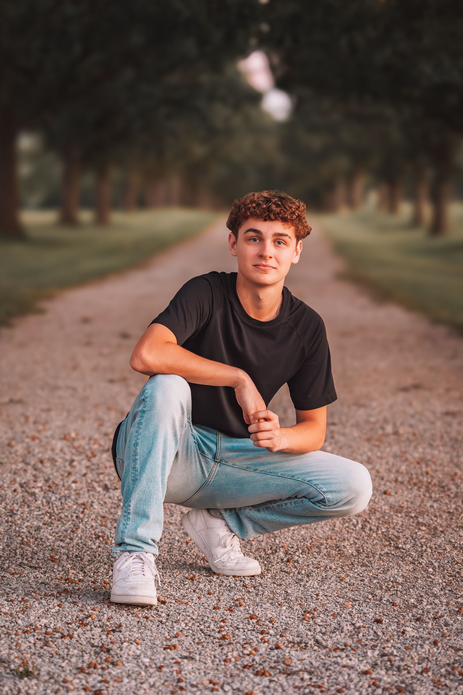 Summer senior photos boy Topeka KS Kansas