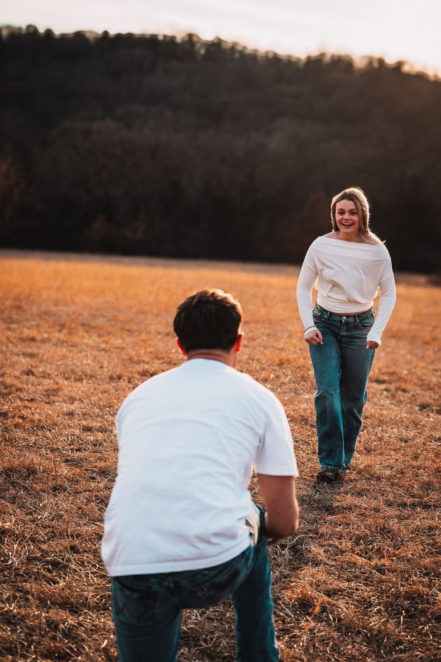 Surprise proposal photos Topeka KS Cedar Crest
