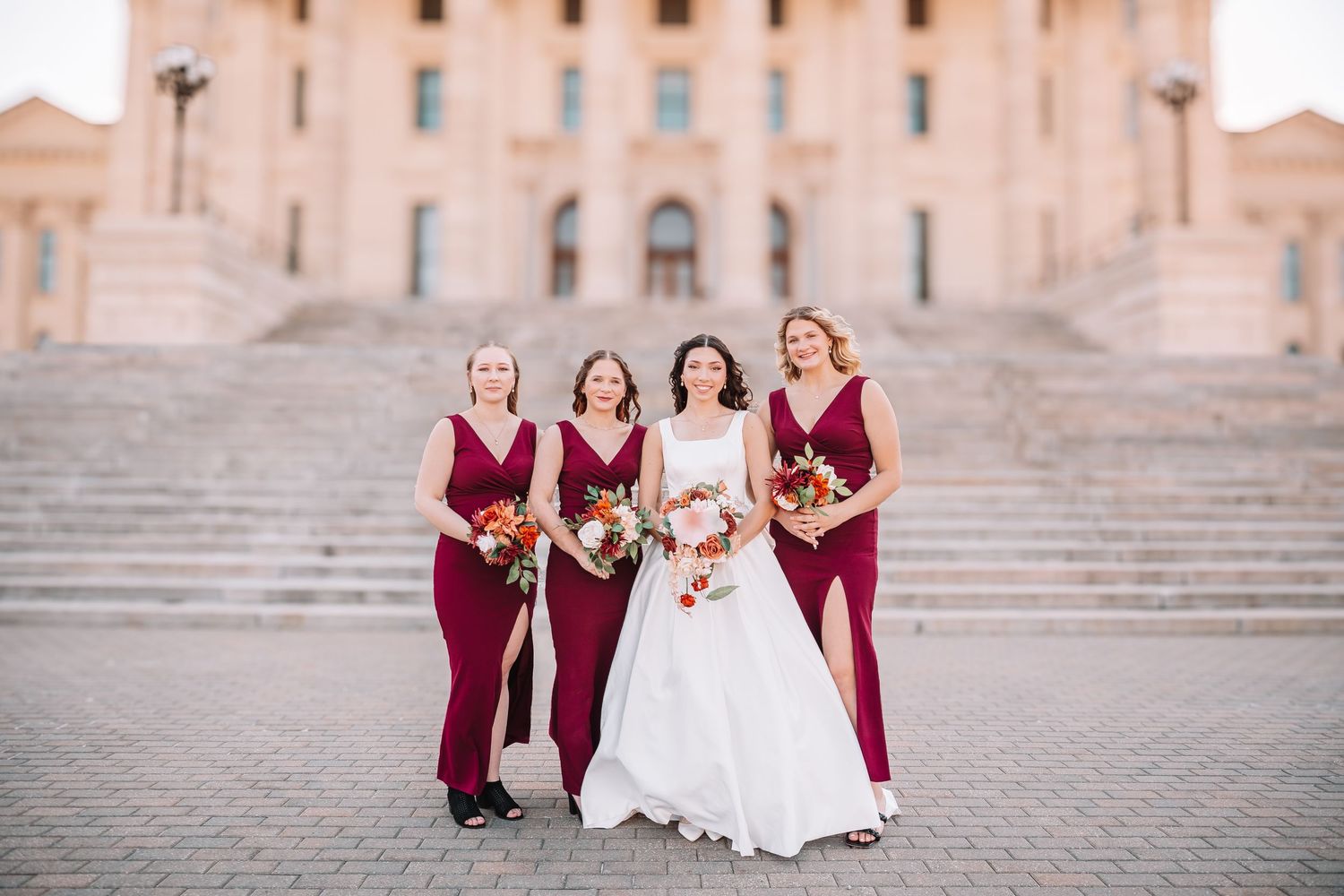 Topeka Capitol Wedding Portraits