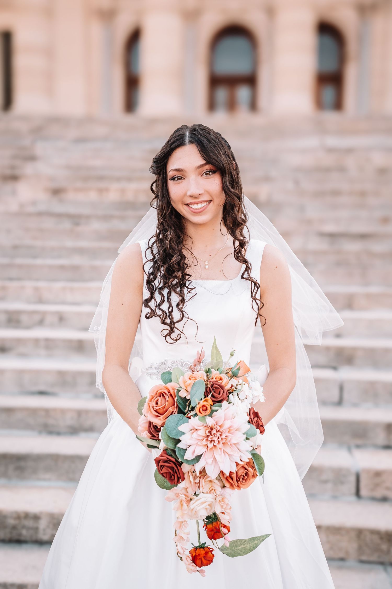 Topeka Capitol Wedding Portraits