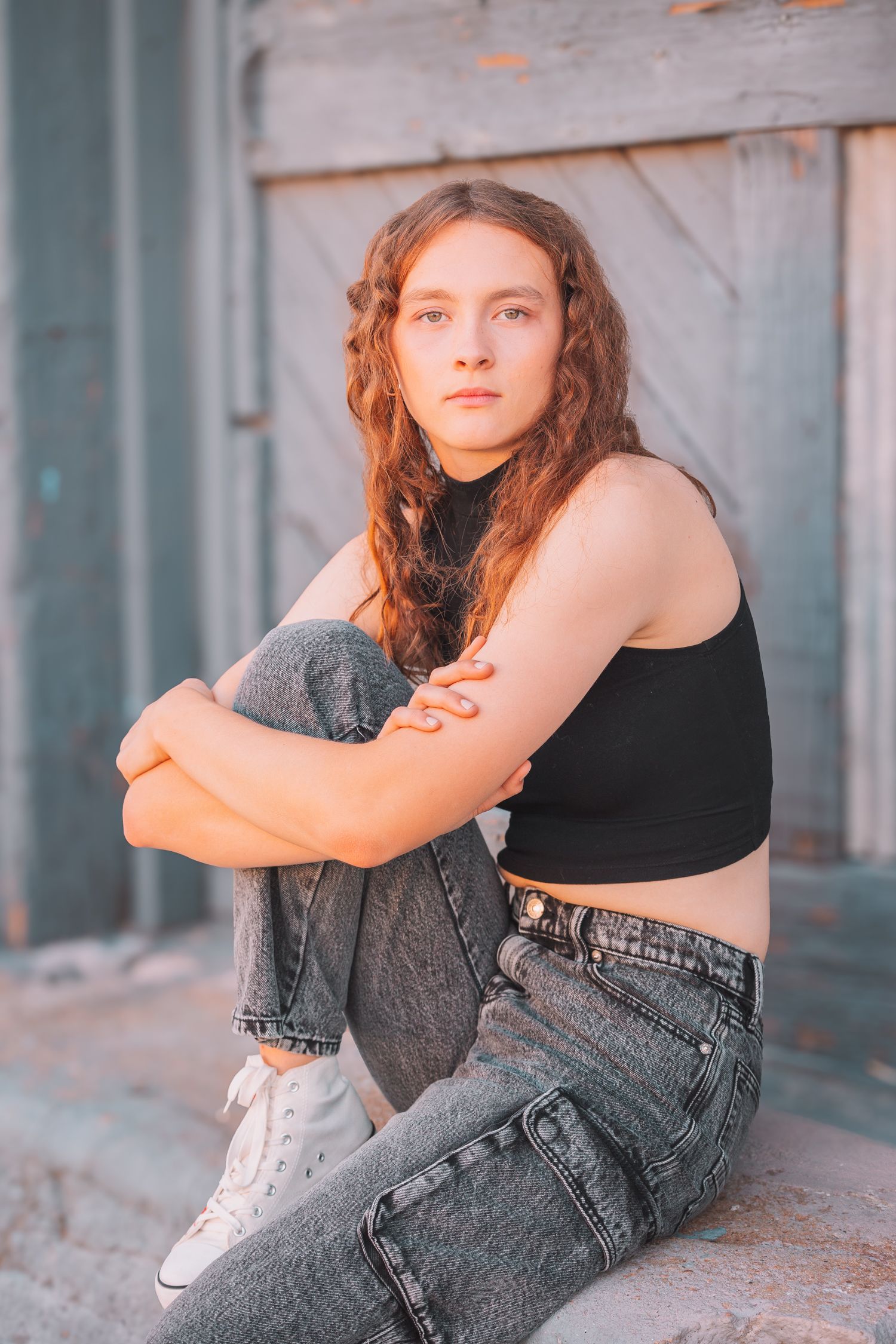 summer senior photos girl Topeka KS Kansas