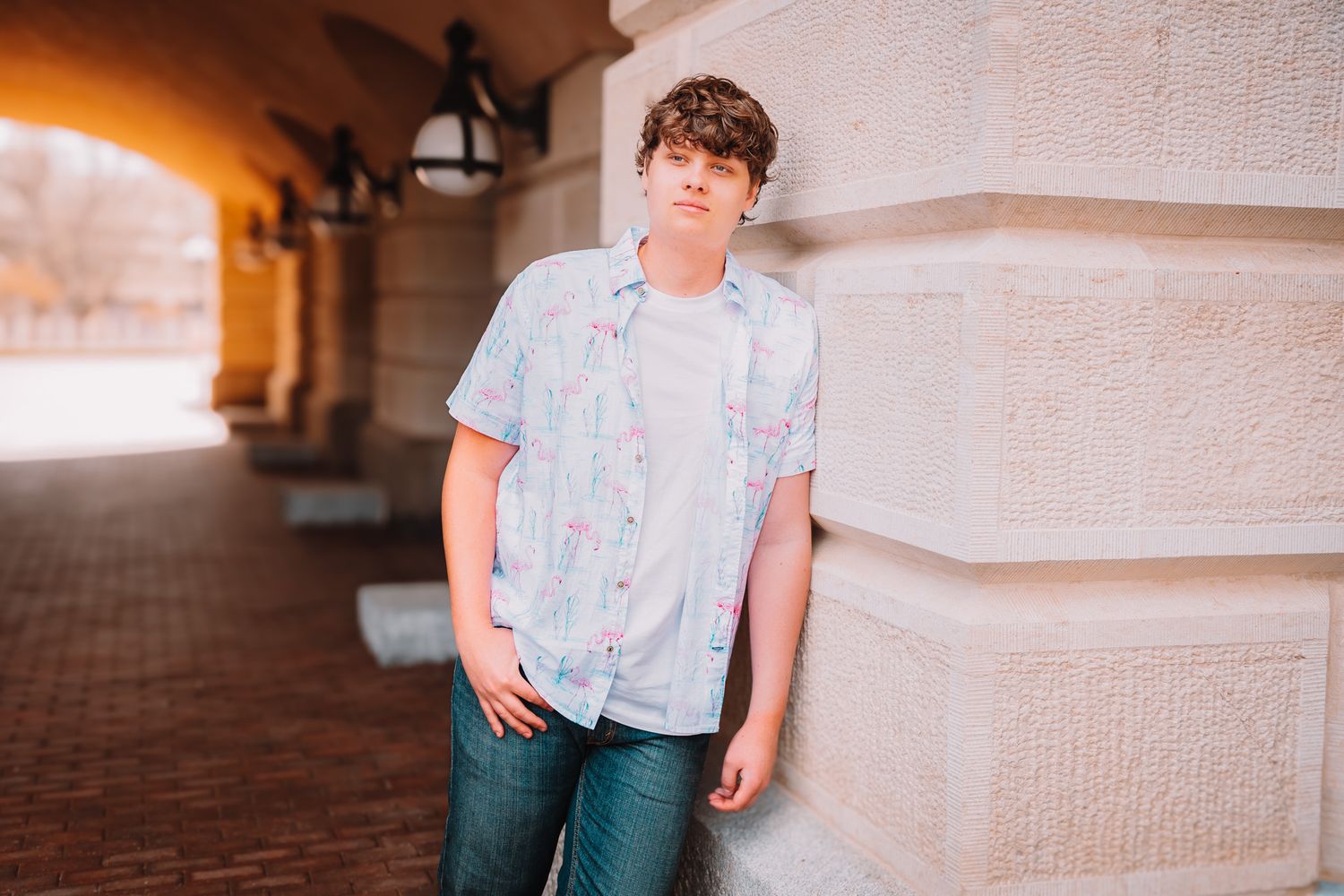 Summer senior photos boy Topeka KS Kansas