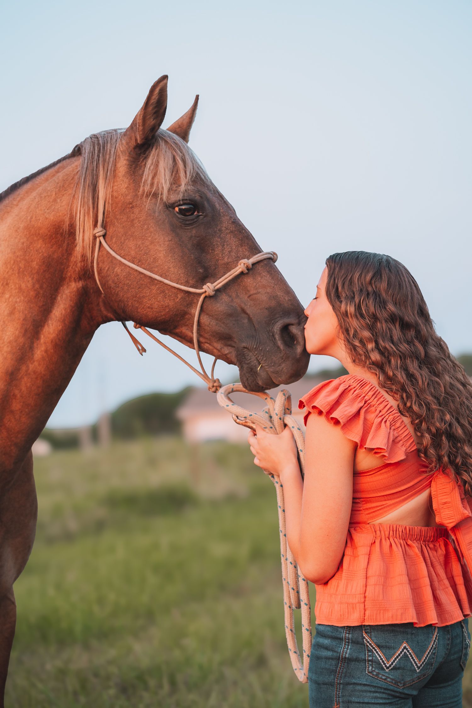 Summer senior photos girl country Topeka KS Kansas