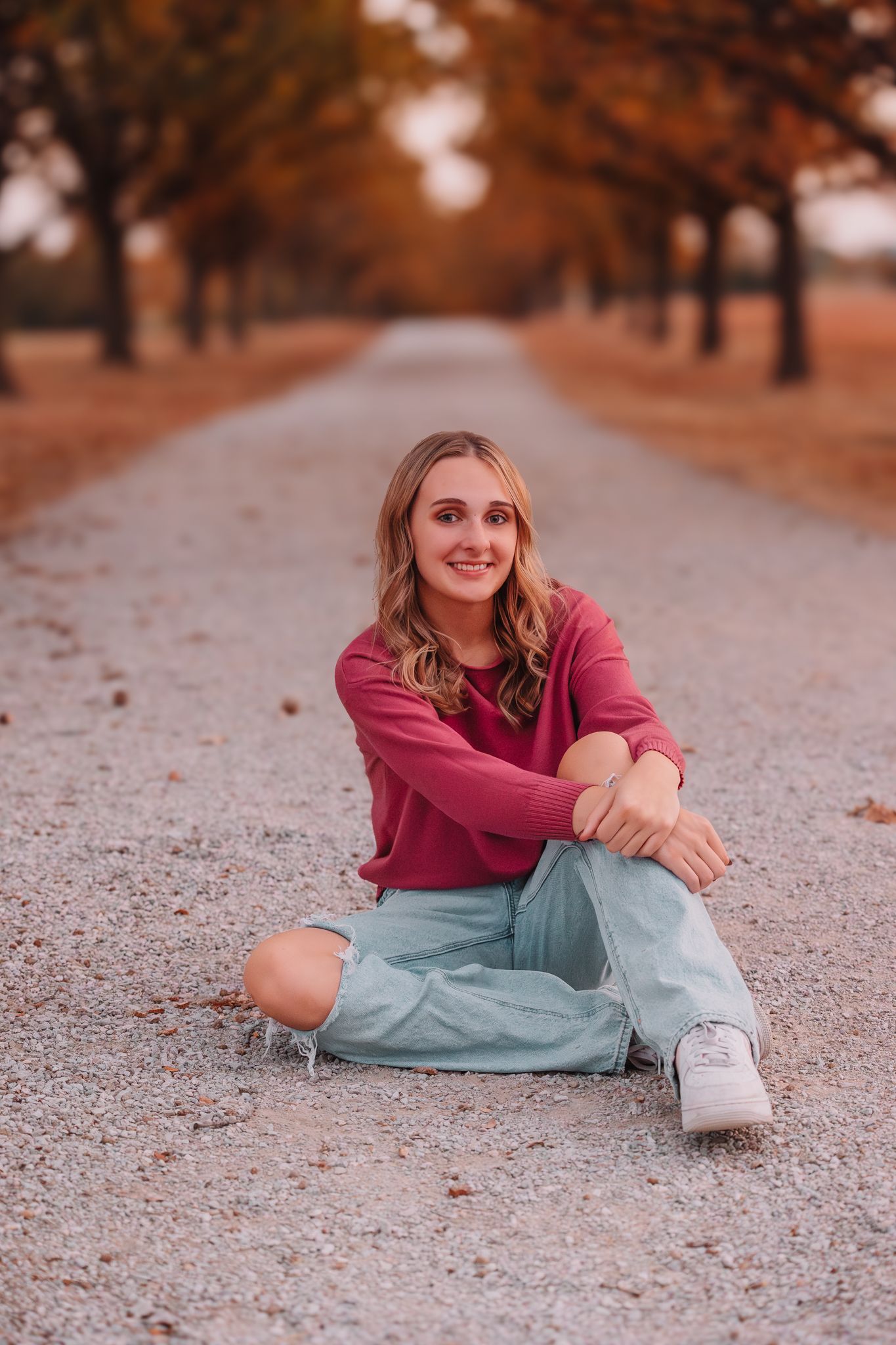 Fall senior photos girl Topeka KS Kansas