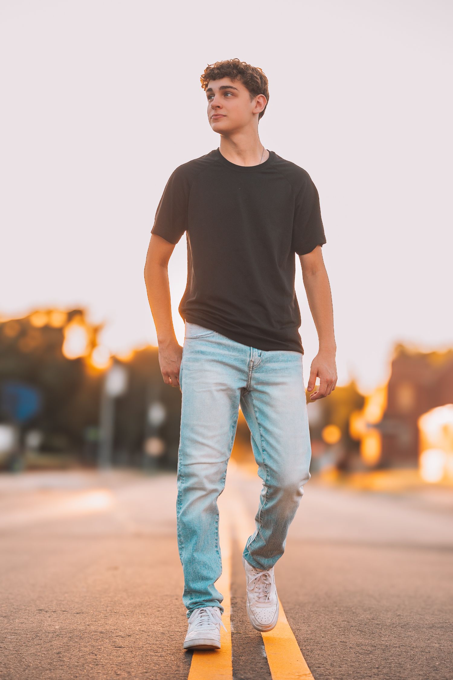 Summer senior photos boy Topeka KS Kansas