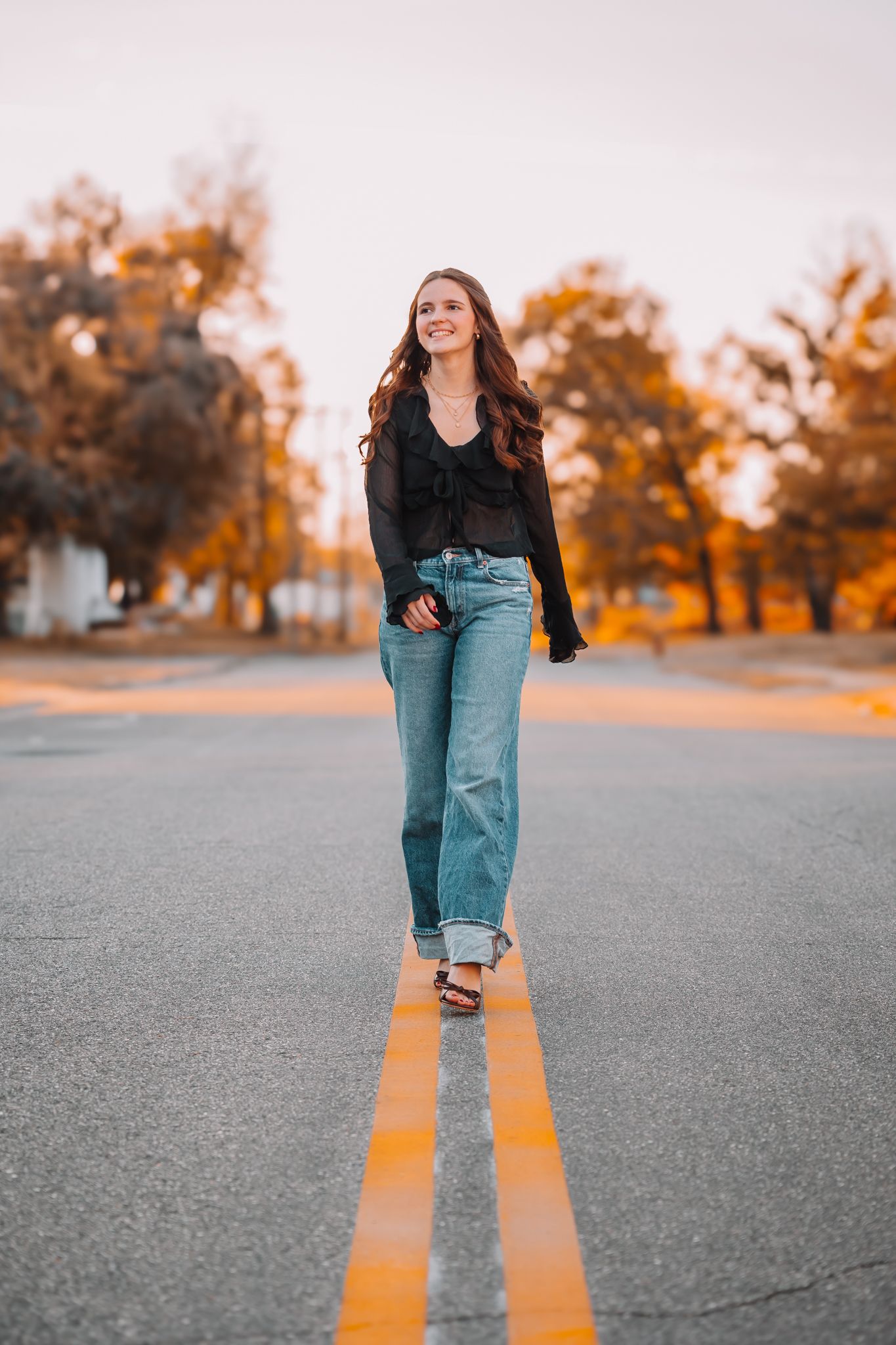 Fall senior photos girl Topeka KS Kansas NOTO