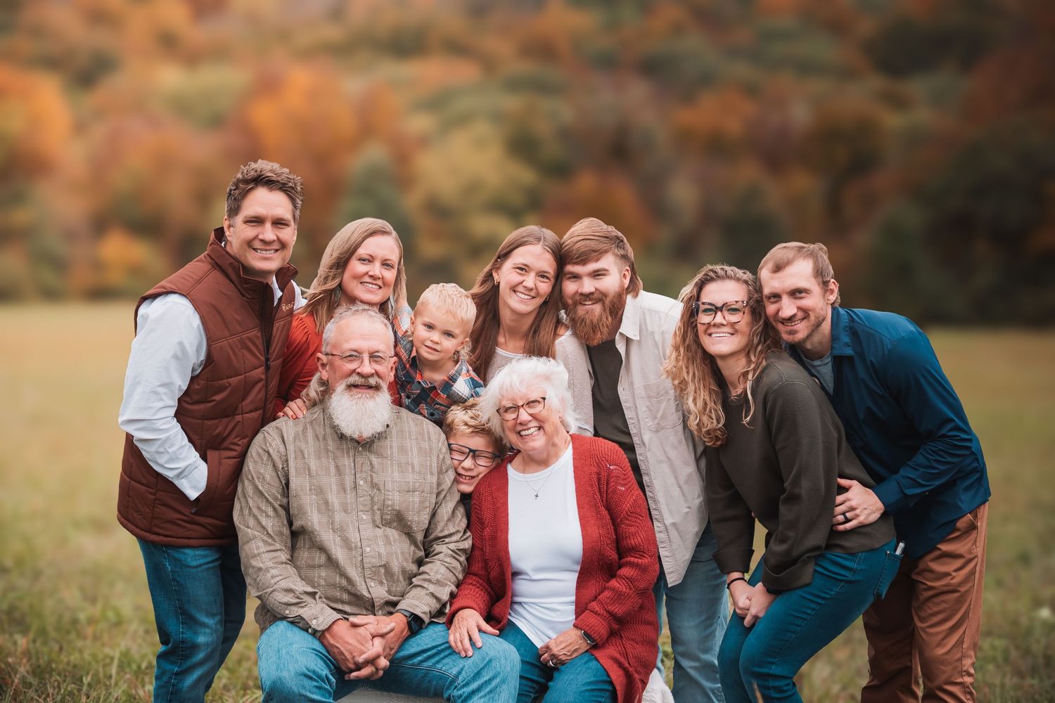 Family photo fall Cedar Crest Topeka KS