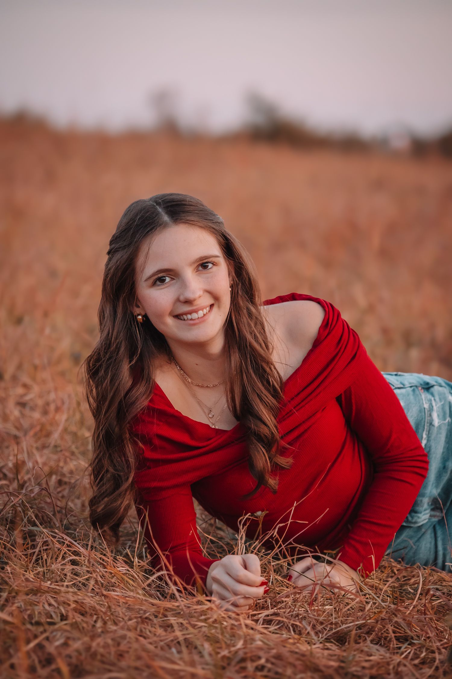 Fall senior photos girl Topeka KS Kansas Cedar Crest