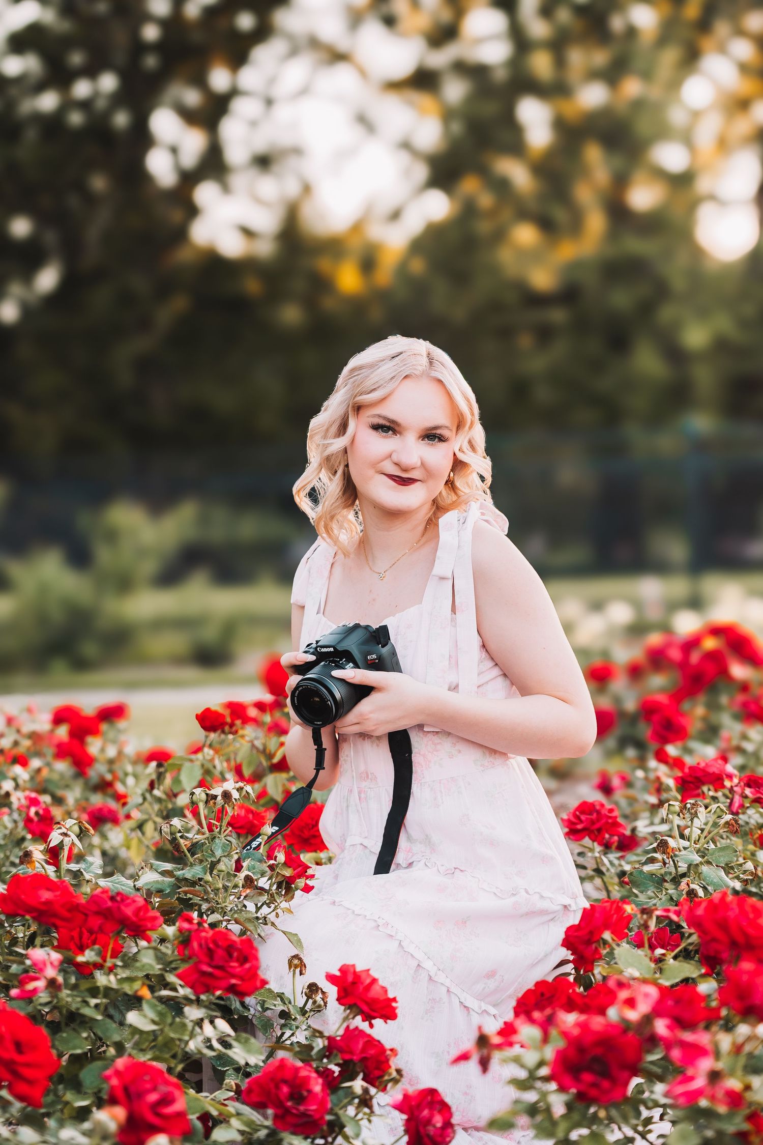 Senior Photo Reinisch Rose Garden Topeka, KS Abeni Rene Photography