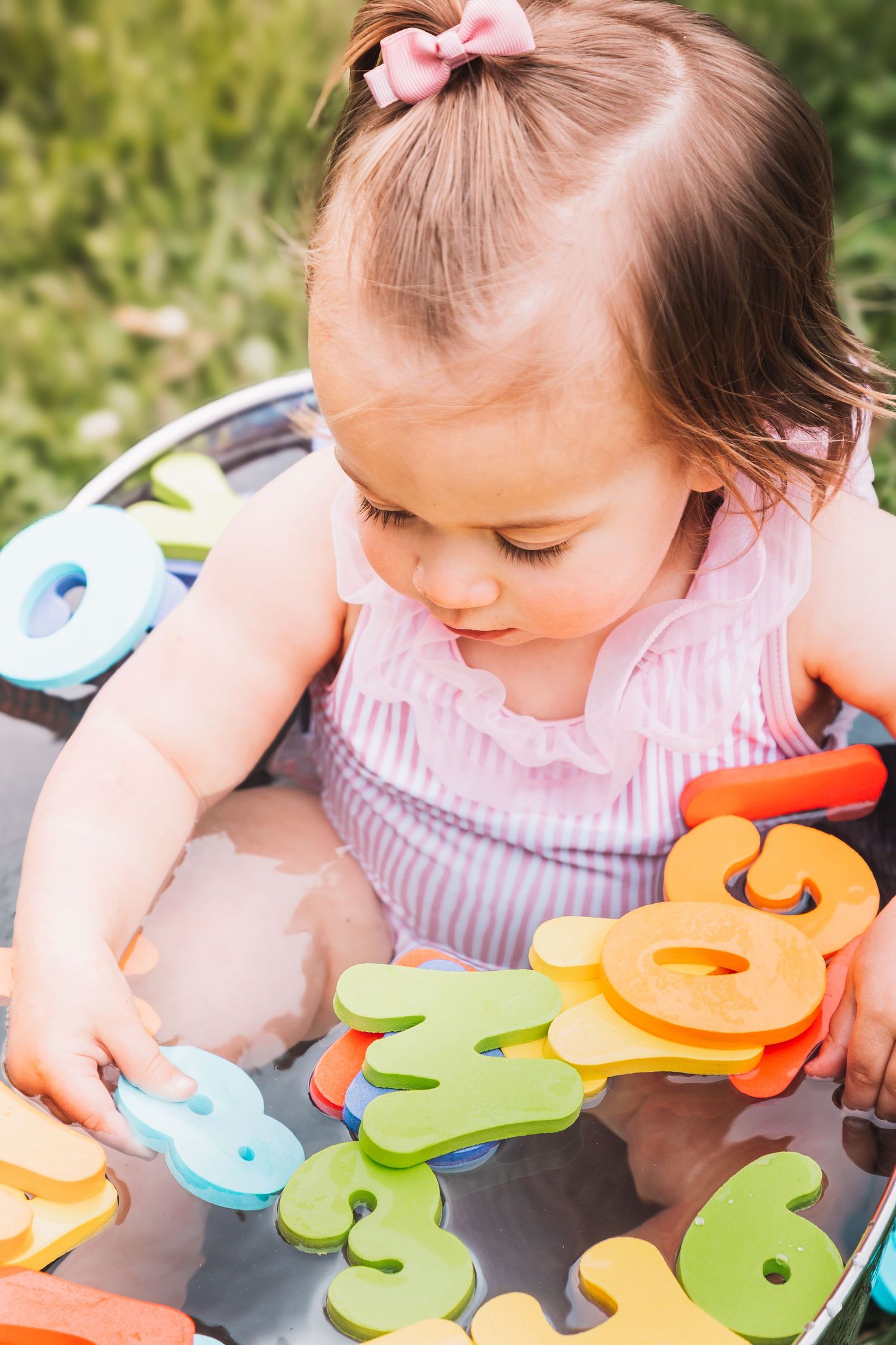 Toddler Bath Alphabet Topeka KS Abeni Rene Photography Ward Meade Park