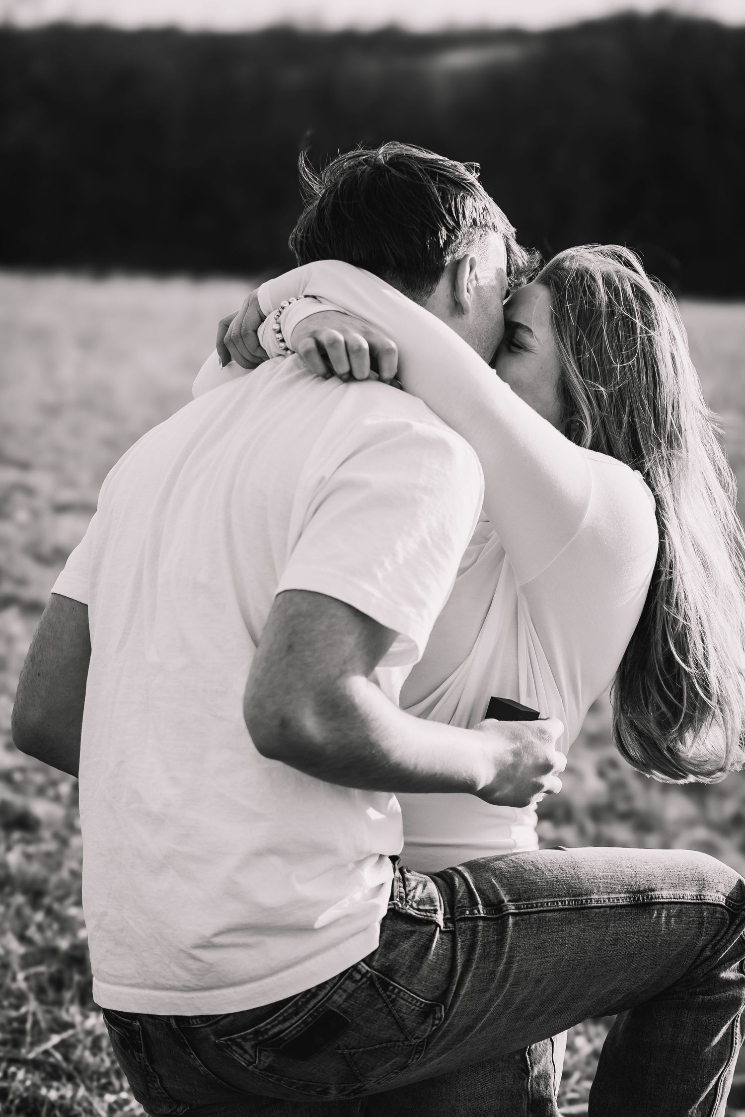 Surprise proposal photos Topeka KS Cedar Crest