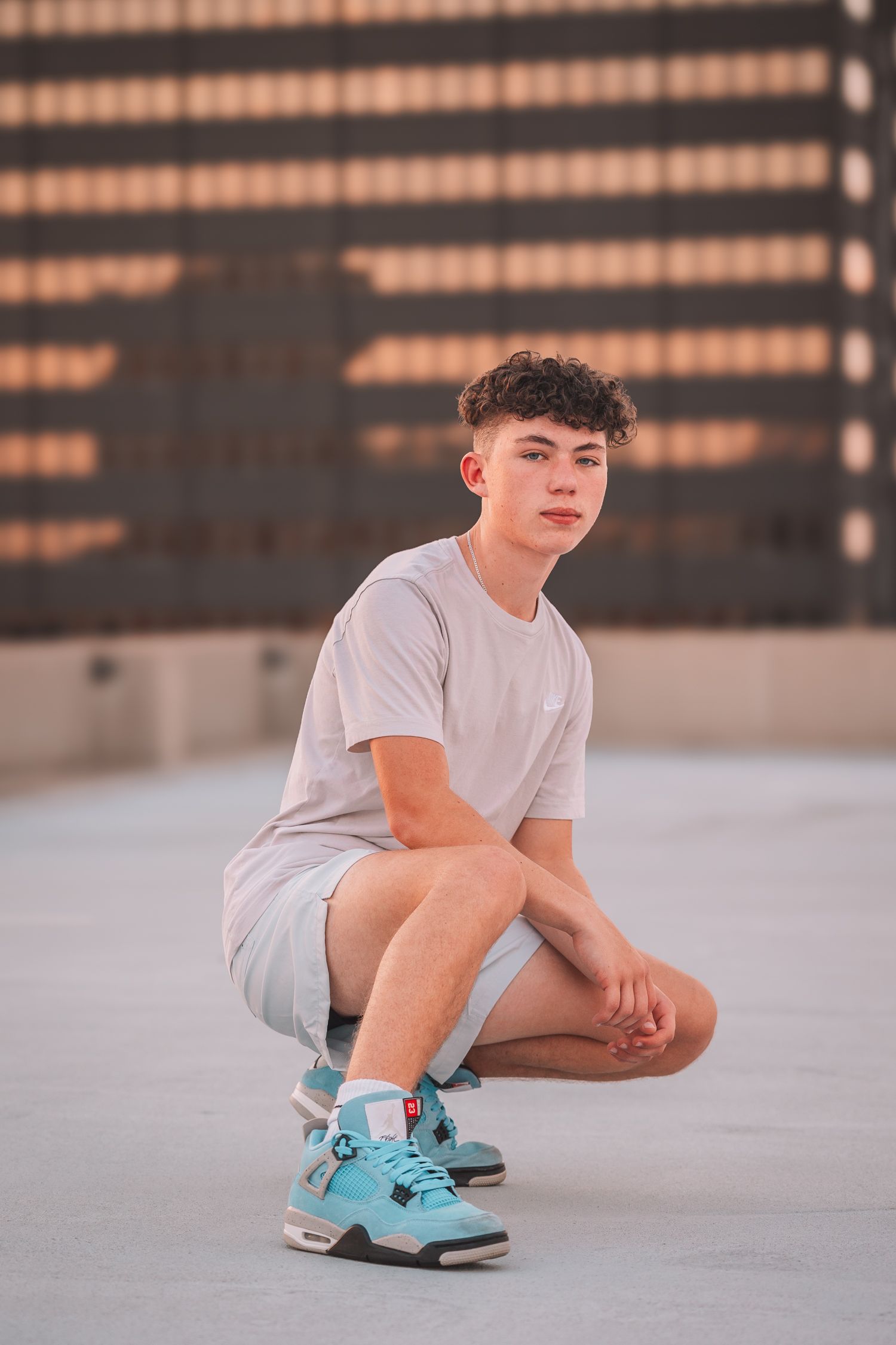 boy senior photos Topeka KS Kansas rooftop