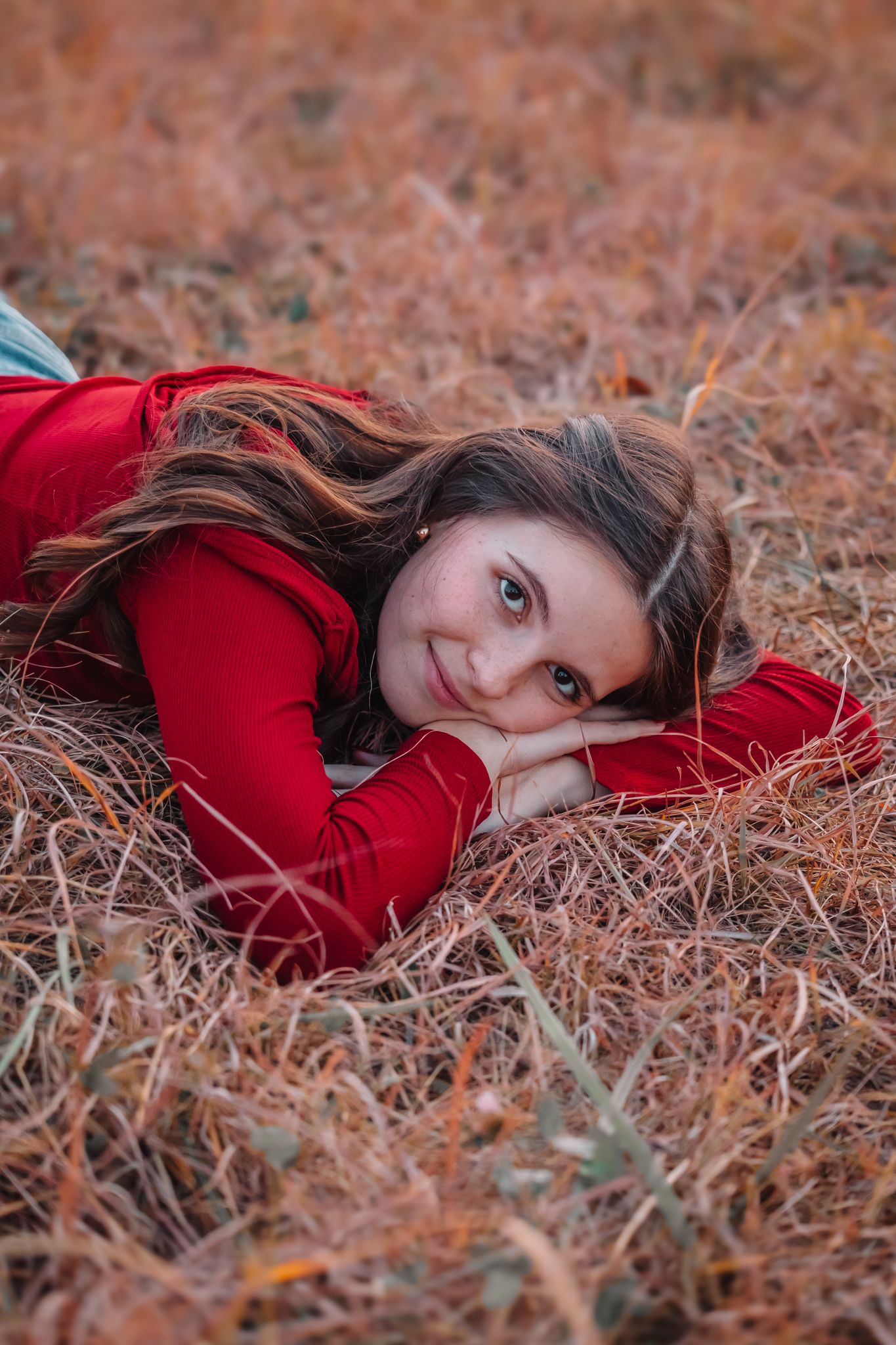 Fall senior photos girl Topeka KS Kansas Cedar Crest
