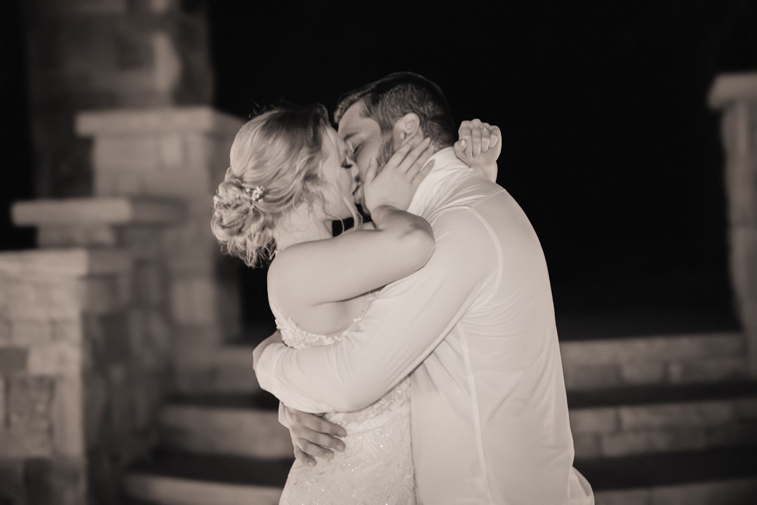 Romantic Wedding Photos - Bride and Groom, The Brownstone