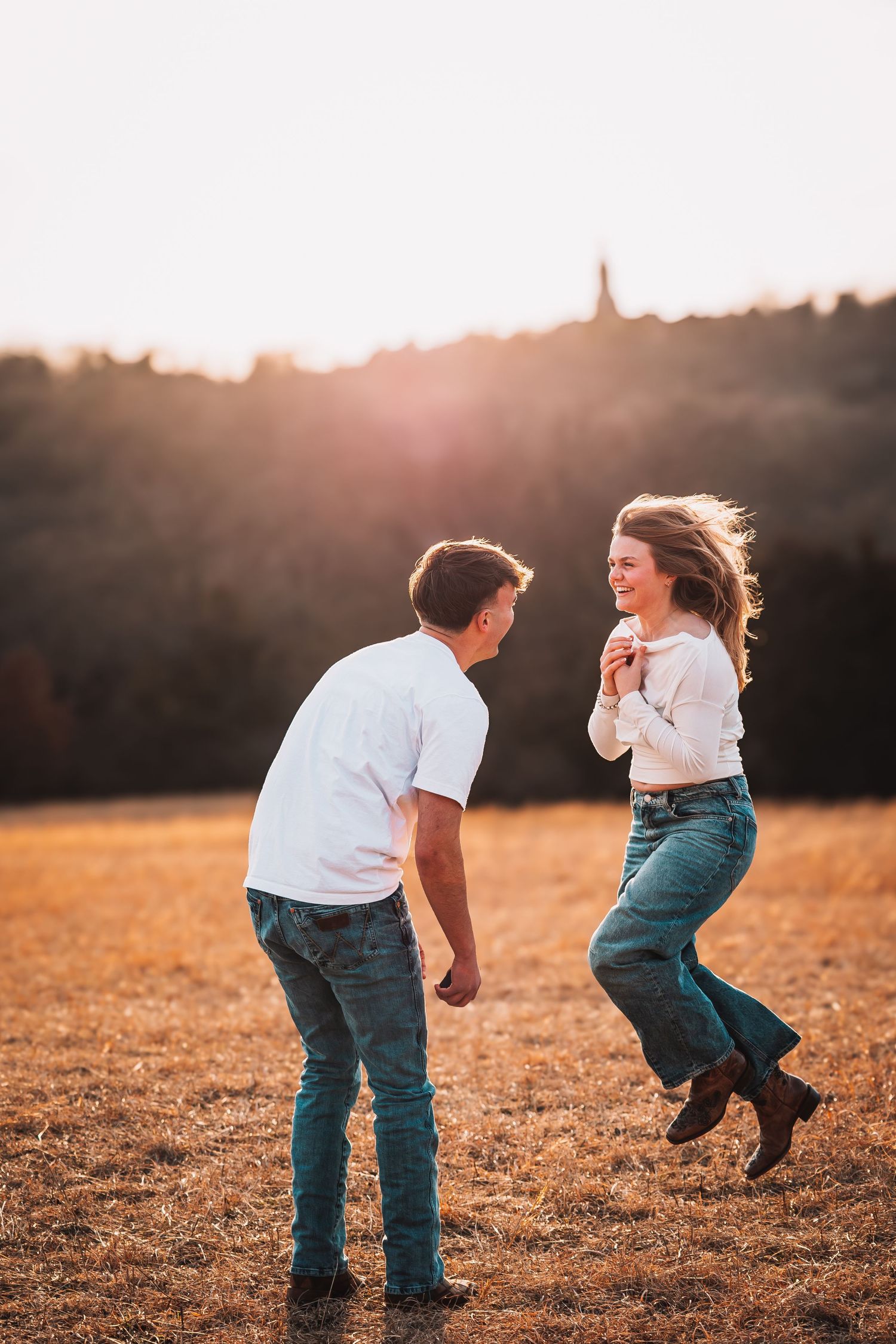 Surprise proposal photos Topeka KS Cedar Crest