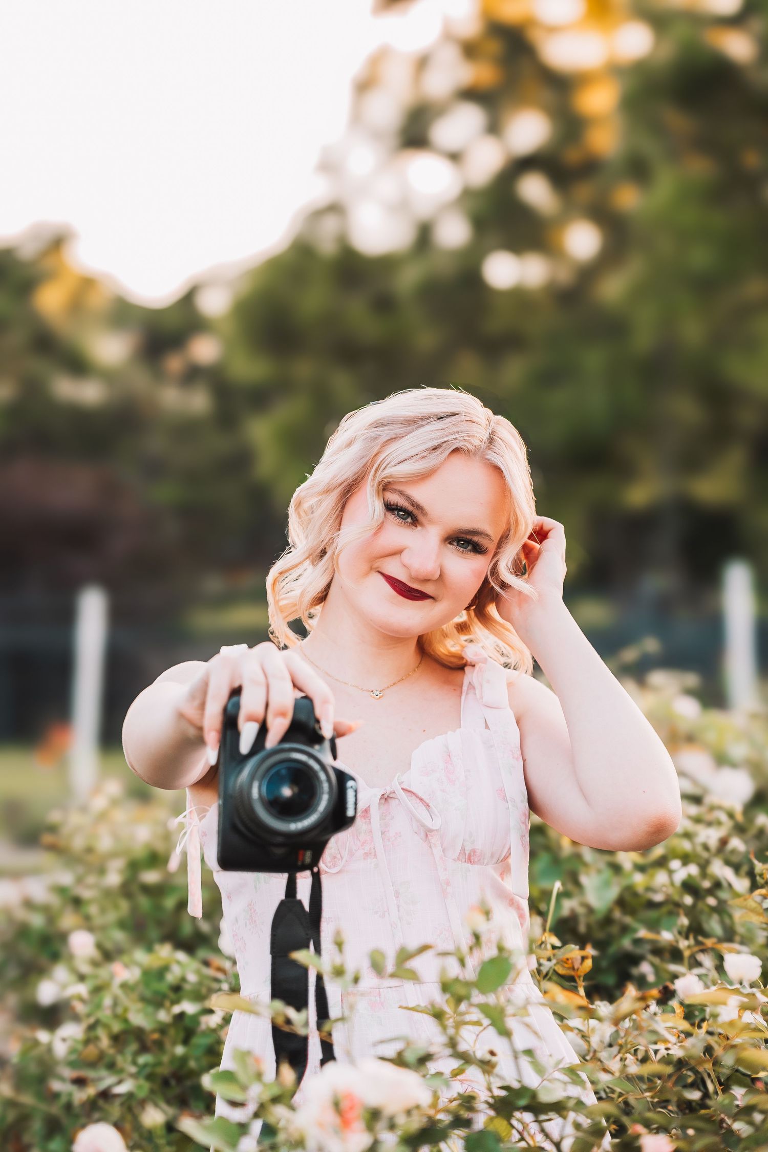 Senior Photo Reinisch Rose Garden Topeka, KS Abeni Rene Photography