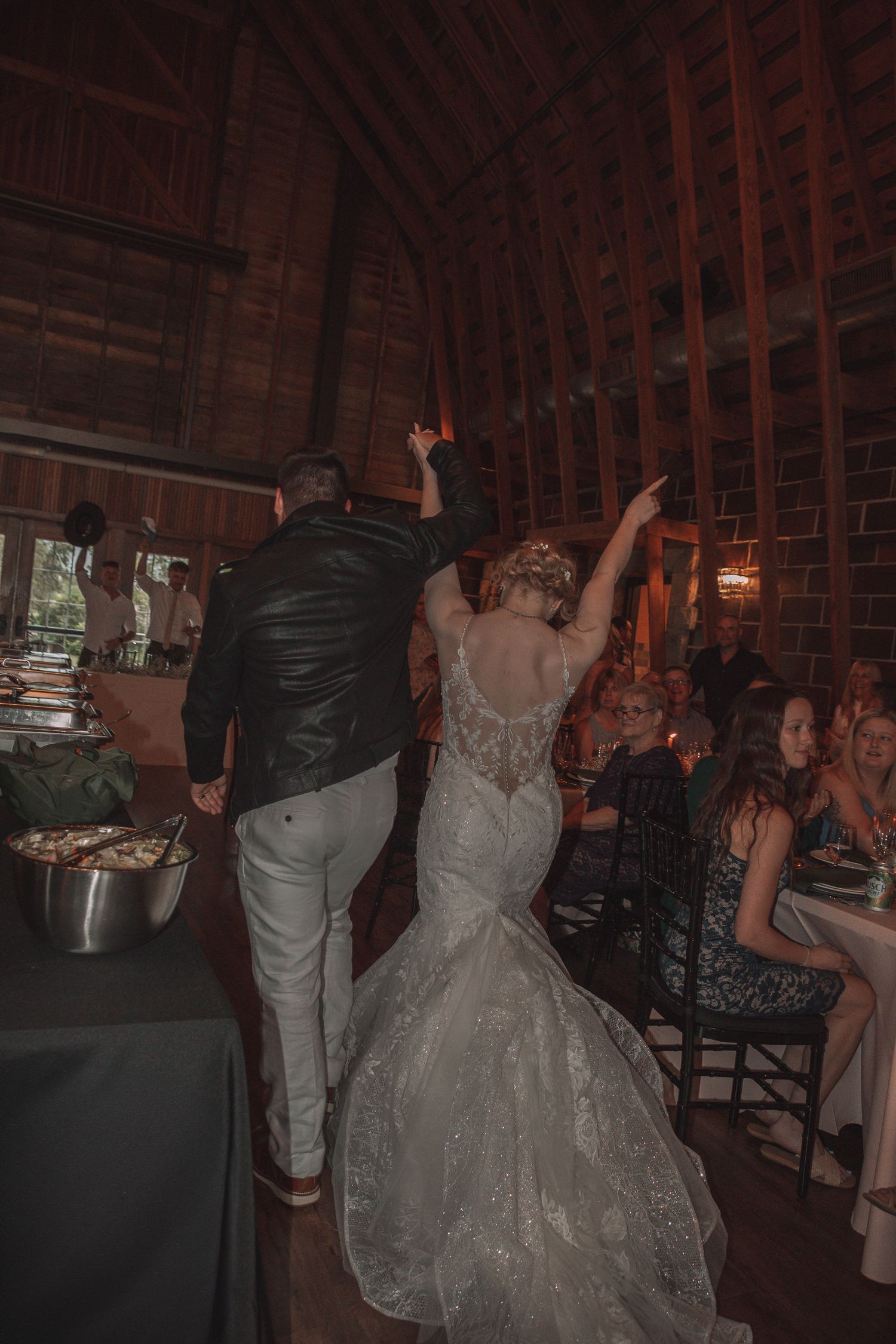 Wedding Reception party in Kansas at the Brownstone.