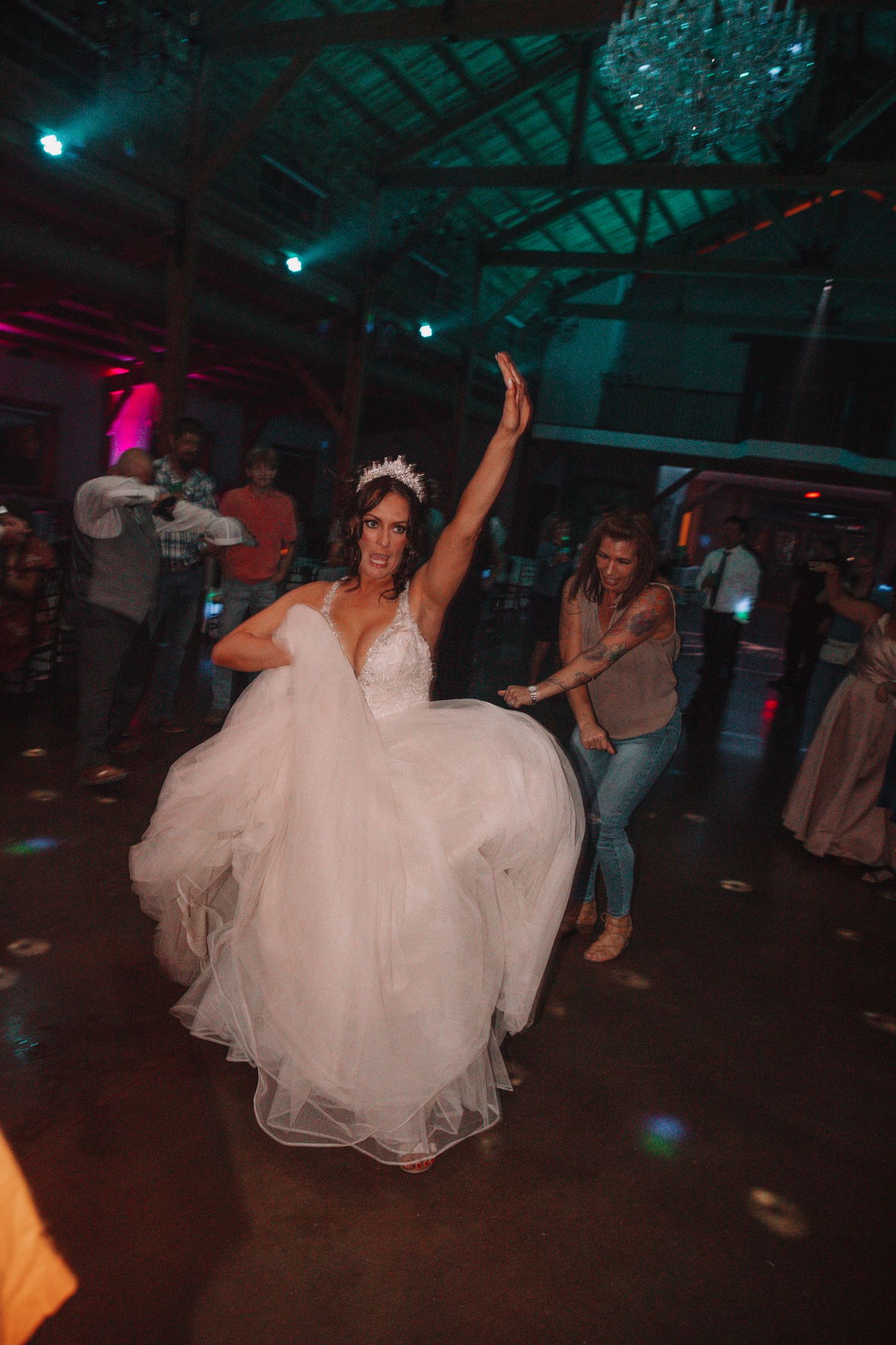 Wedding Reception party in Kansas at Willow's Bend.
