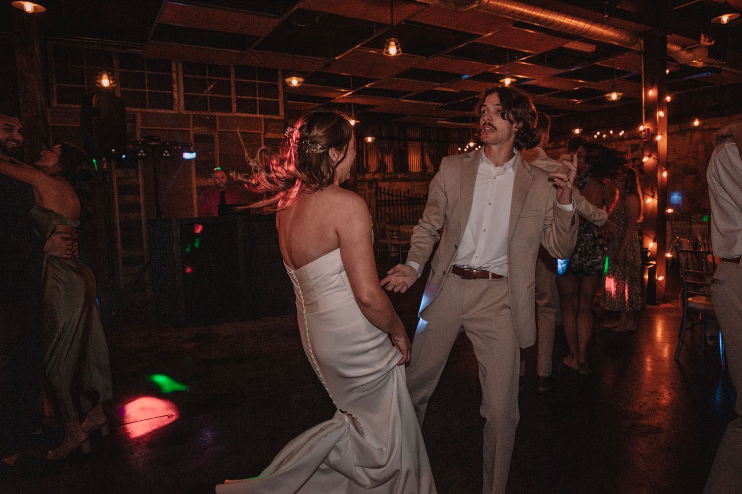 Wedding Reception party. Topeka, KS  at The Foundry