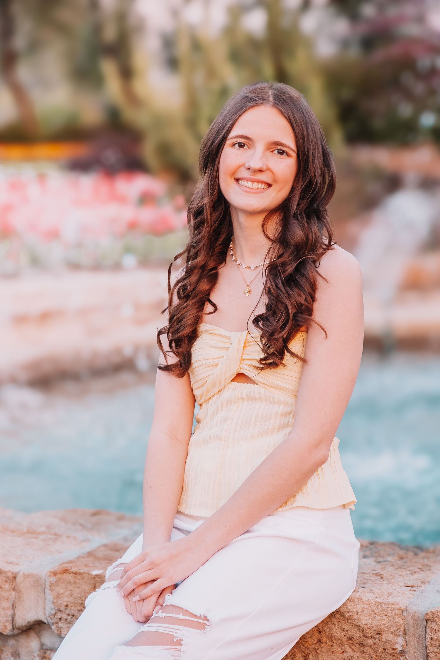Ted Ensley Gardens Tulip Festival Topeka KS Kansas Senior Photos Girl
