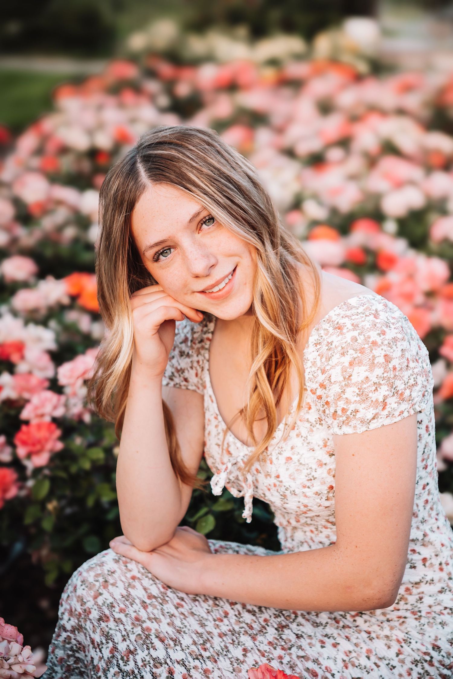 Senior Photo Reinisch Rose Garden Topeka, KS Abeni Rene Photography
