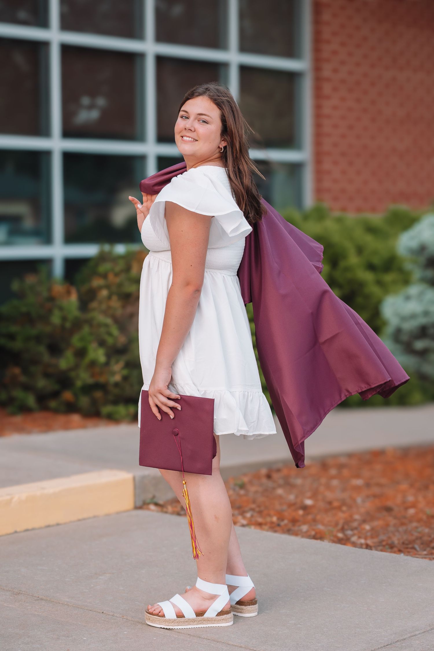 Silver Lake Graduate Photos Topeka KS Kansas cap and gown photos