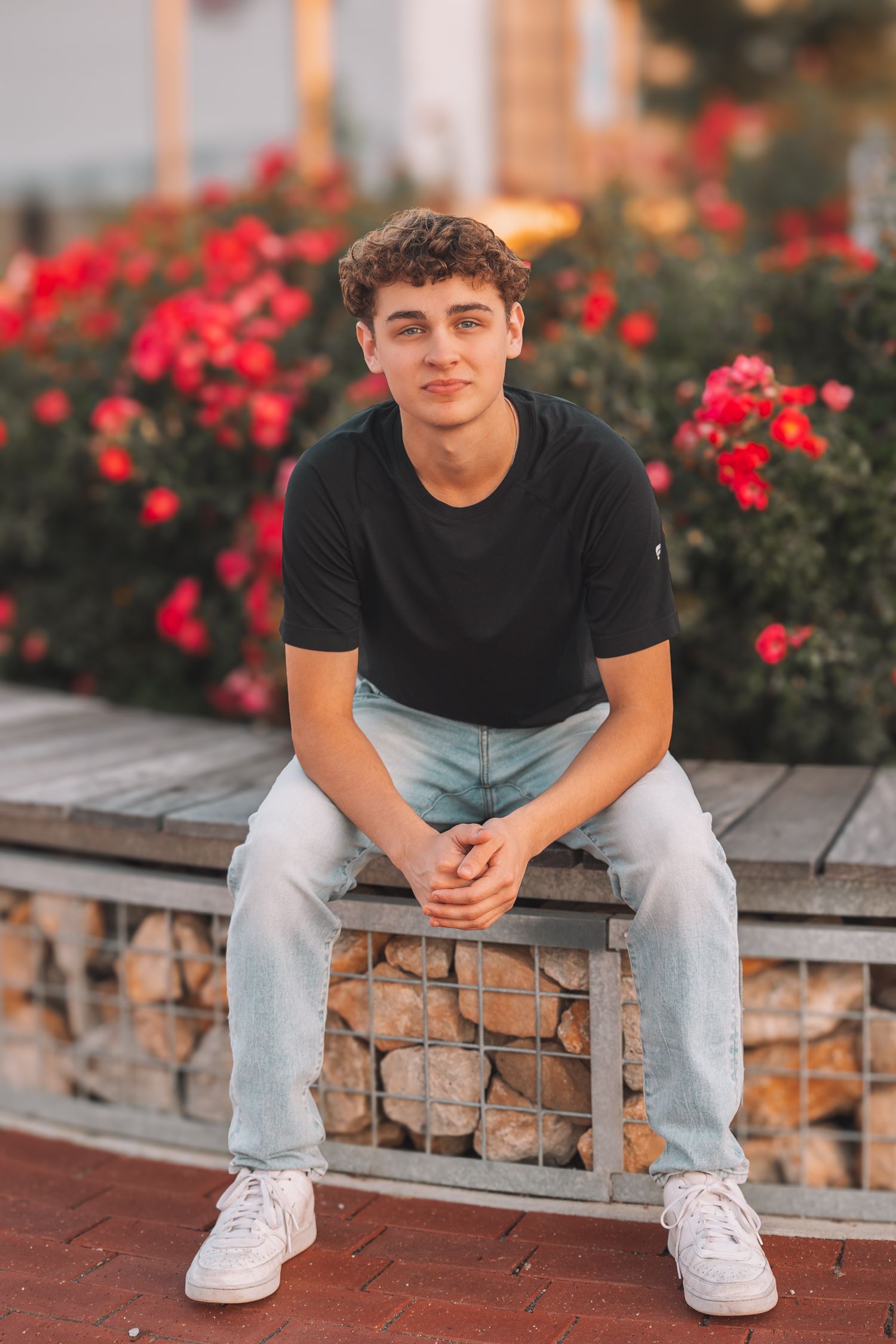 Summer senior photos boy Topeka KS Kansas