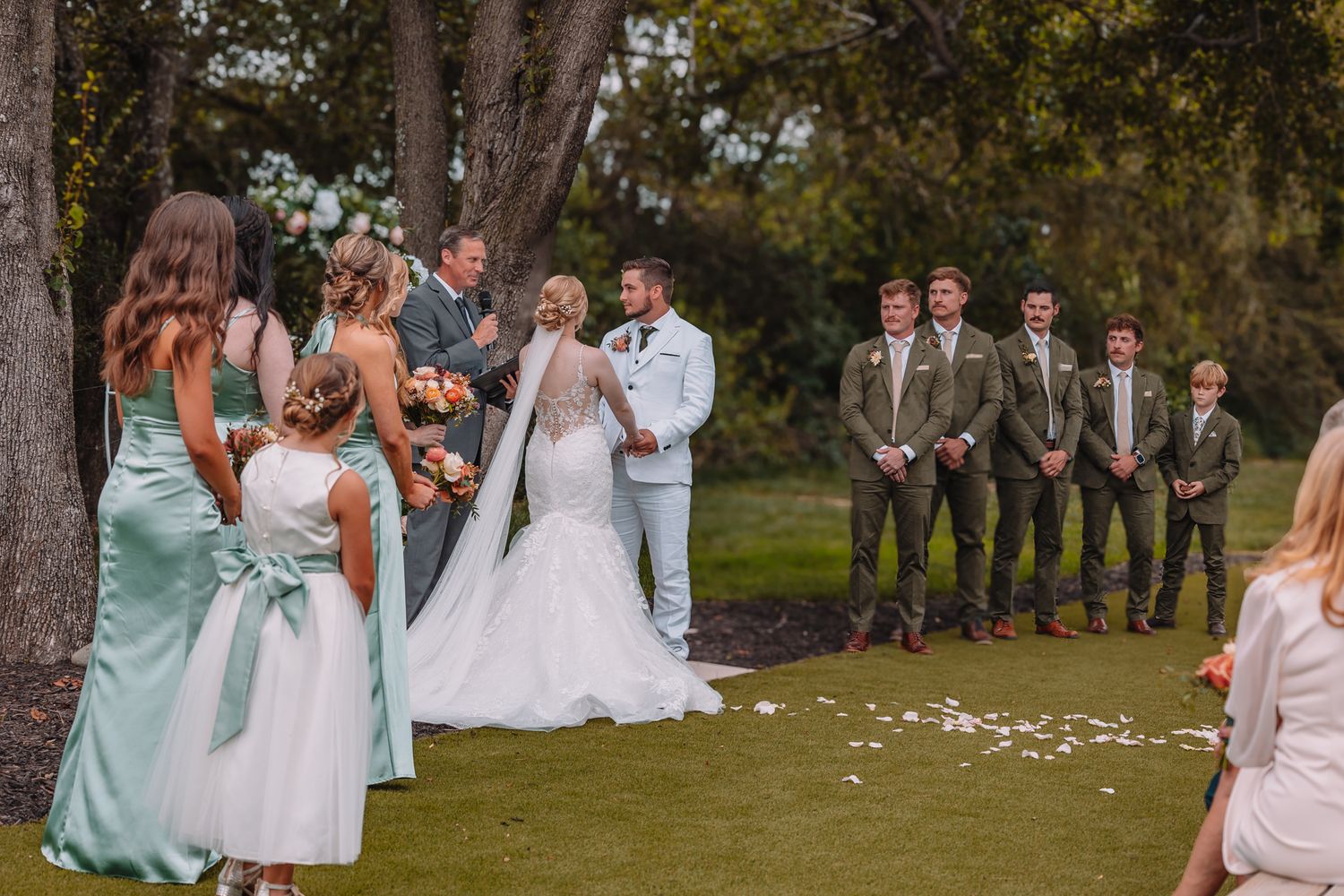 Wedding Ceremony in Kansas at the Brownstone.