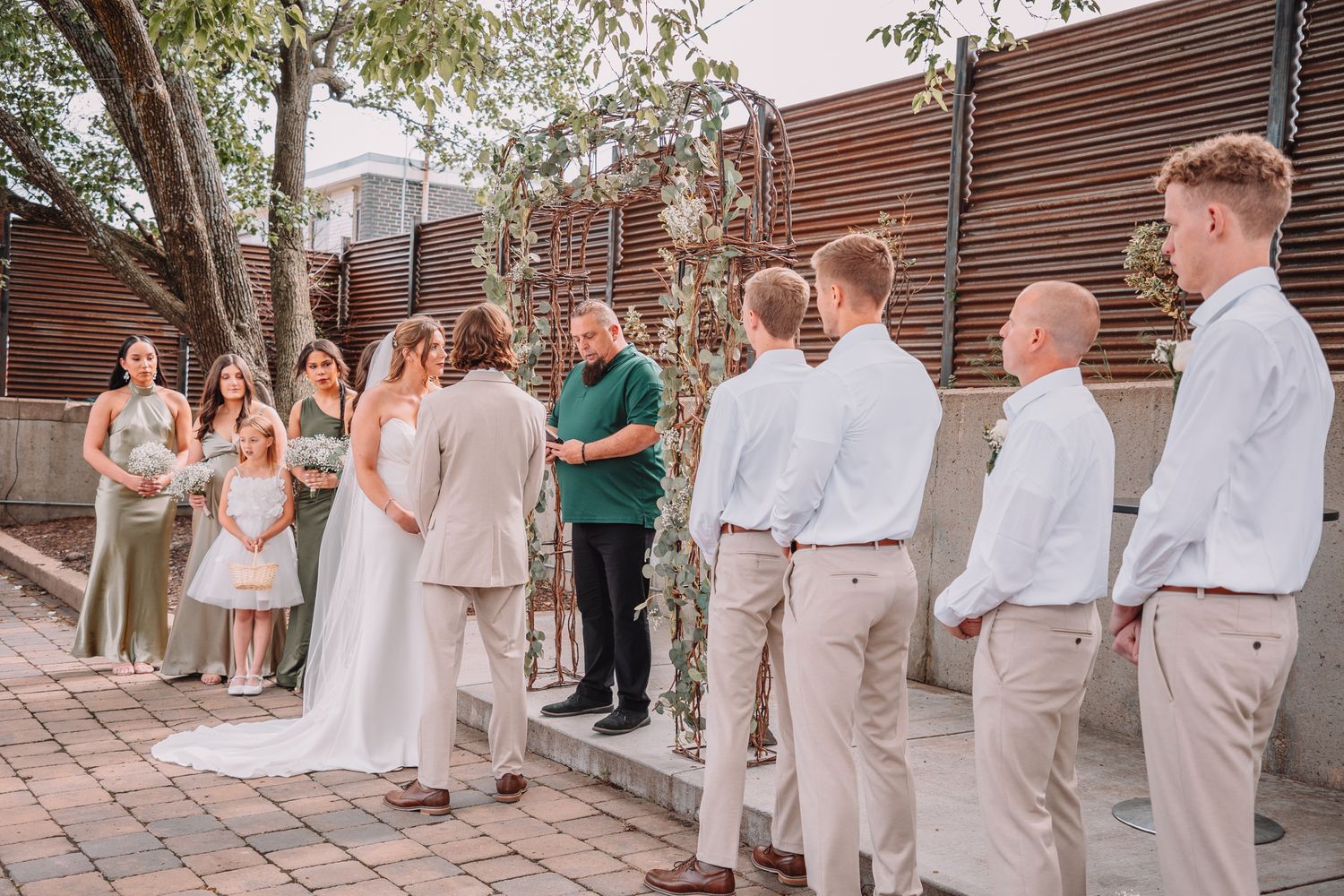 Wedding Ceremony in Kansas at the Foundry.