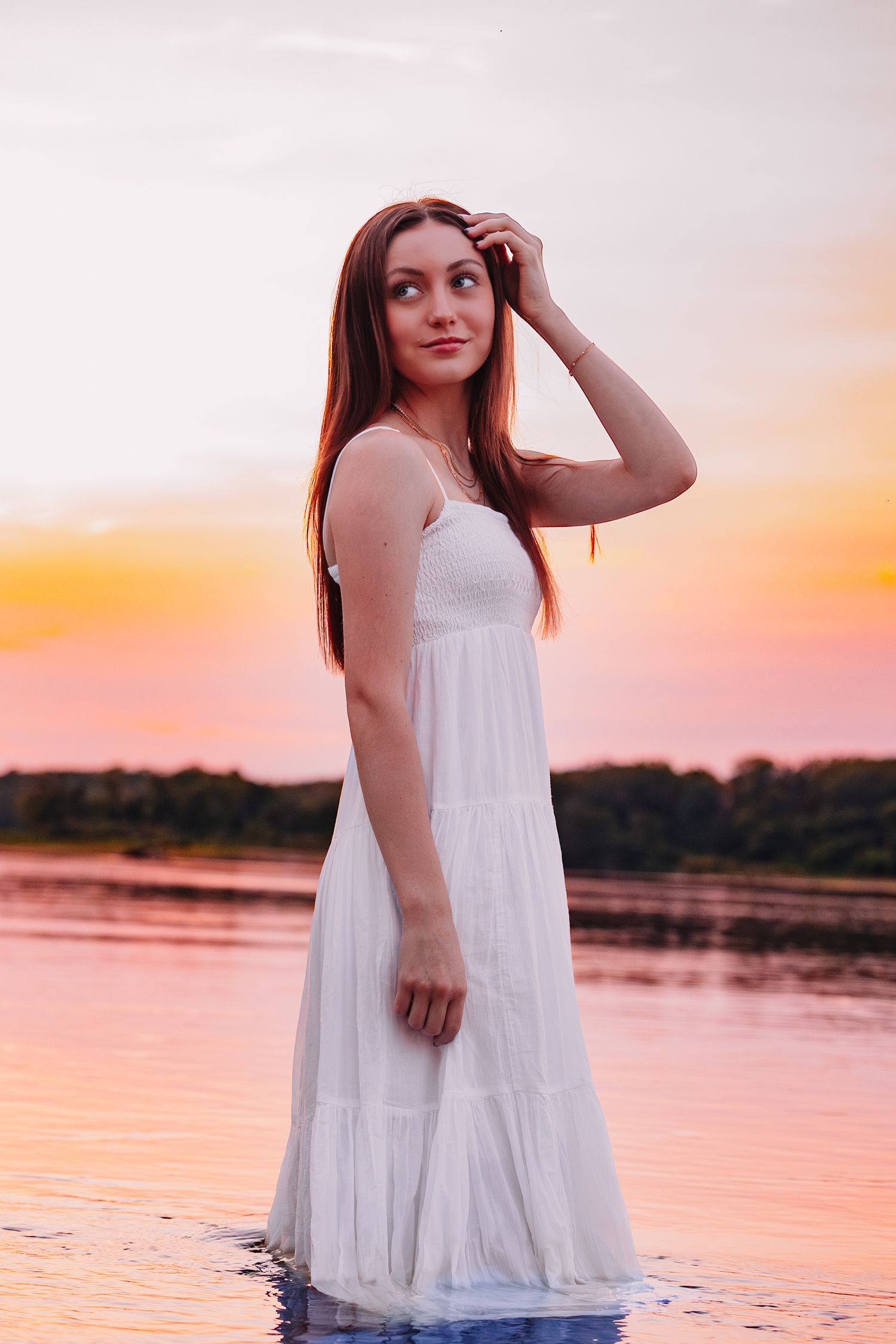 Senior Photos girl Kaw Valley State Park Topeka KS Kansas