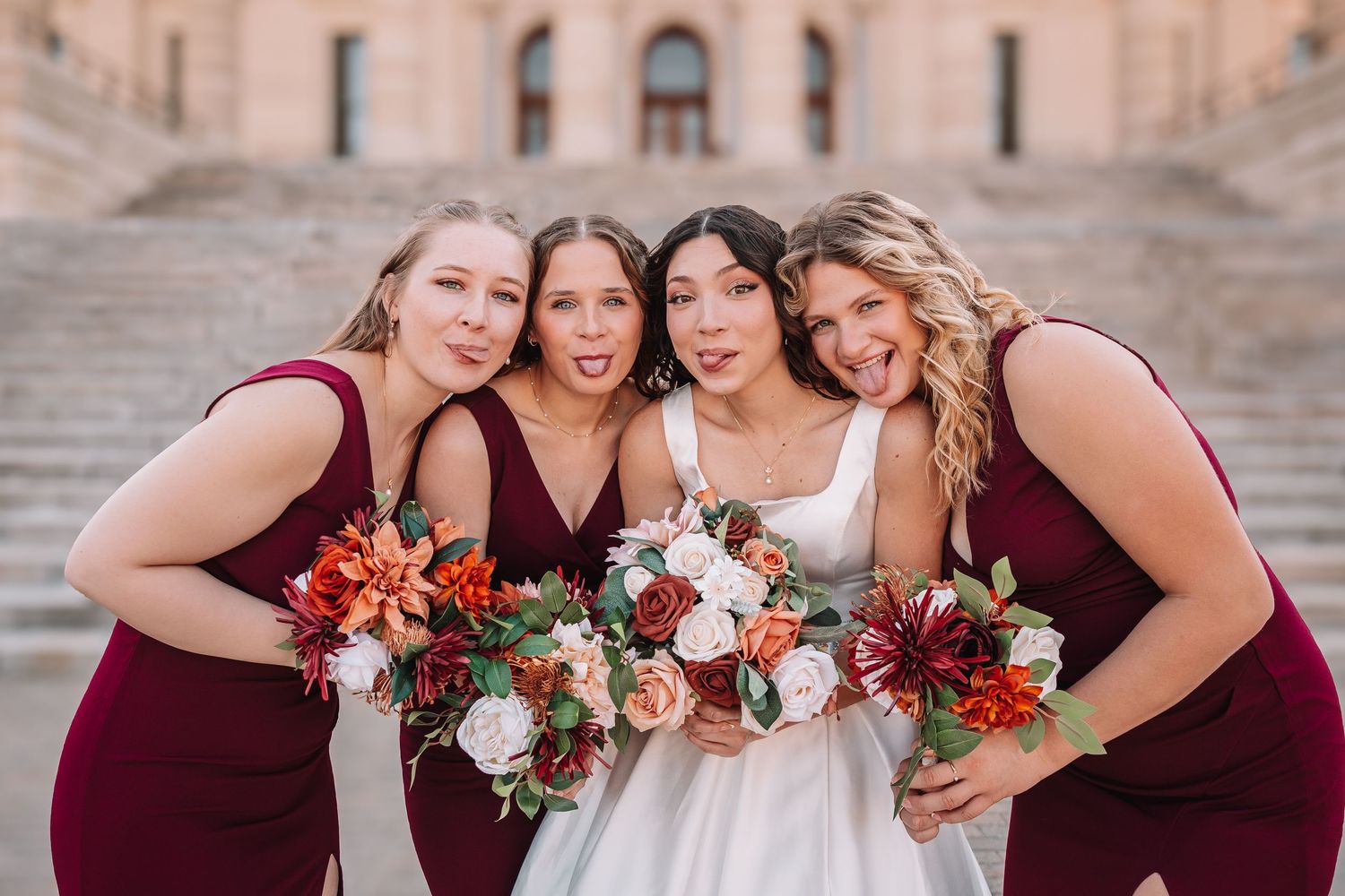 Topeka Capitol Wedding Portraits