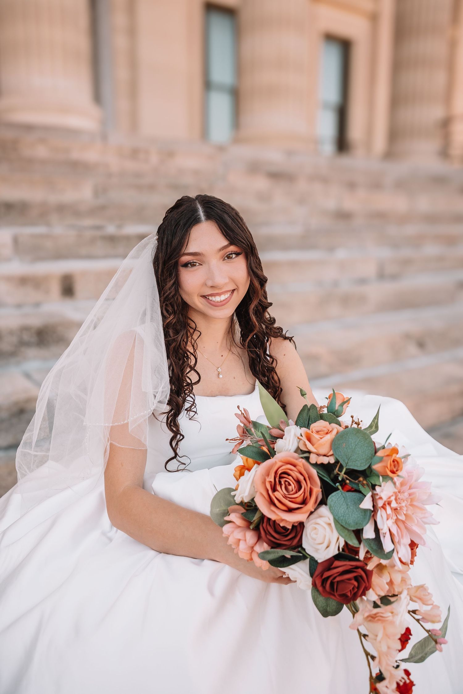 Topeka Capitol Wedding Portraits