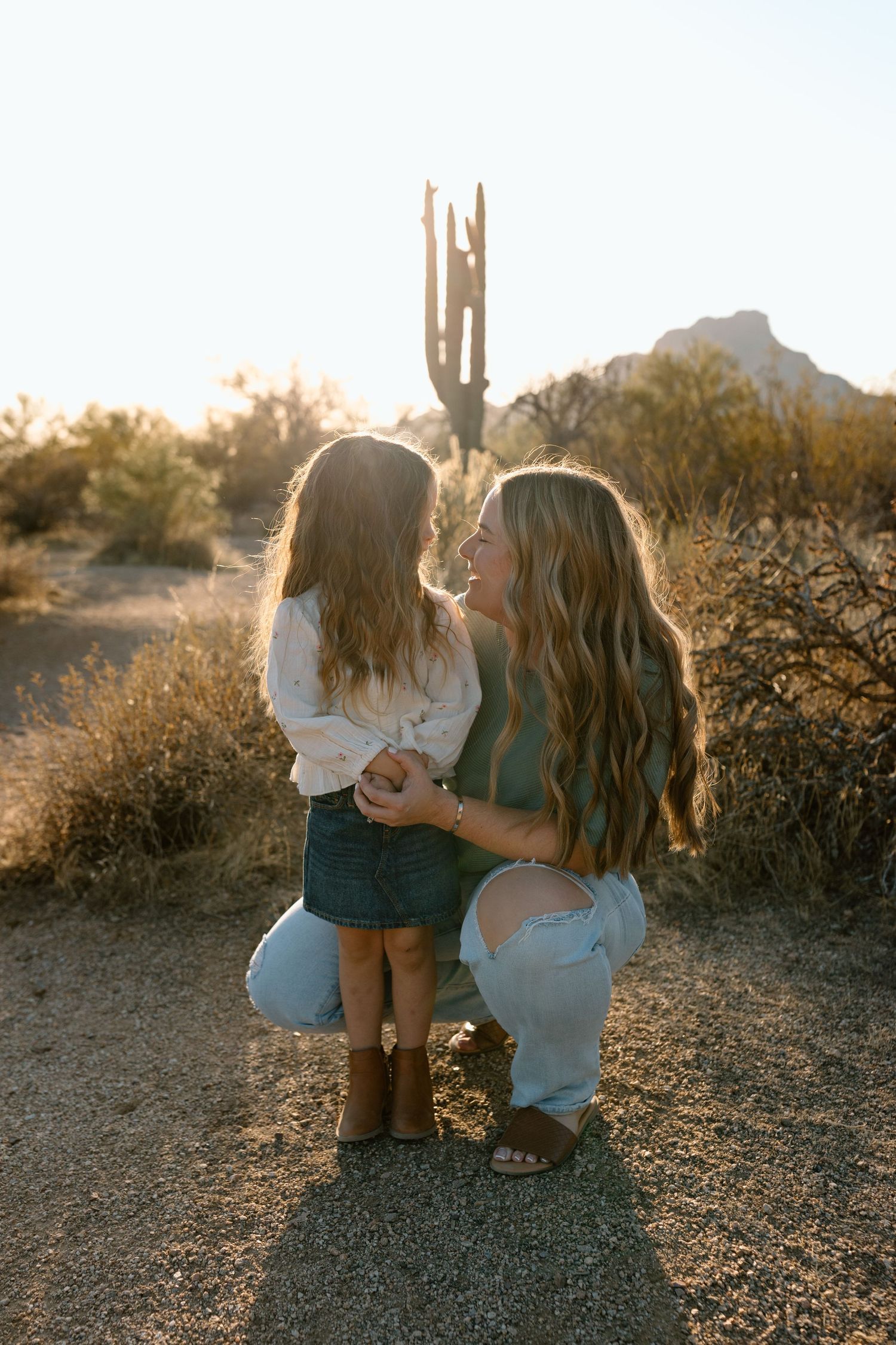 mommy and me sunset golden hour Arizona