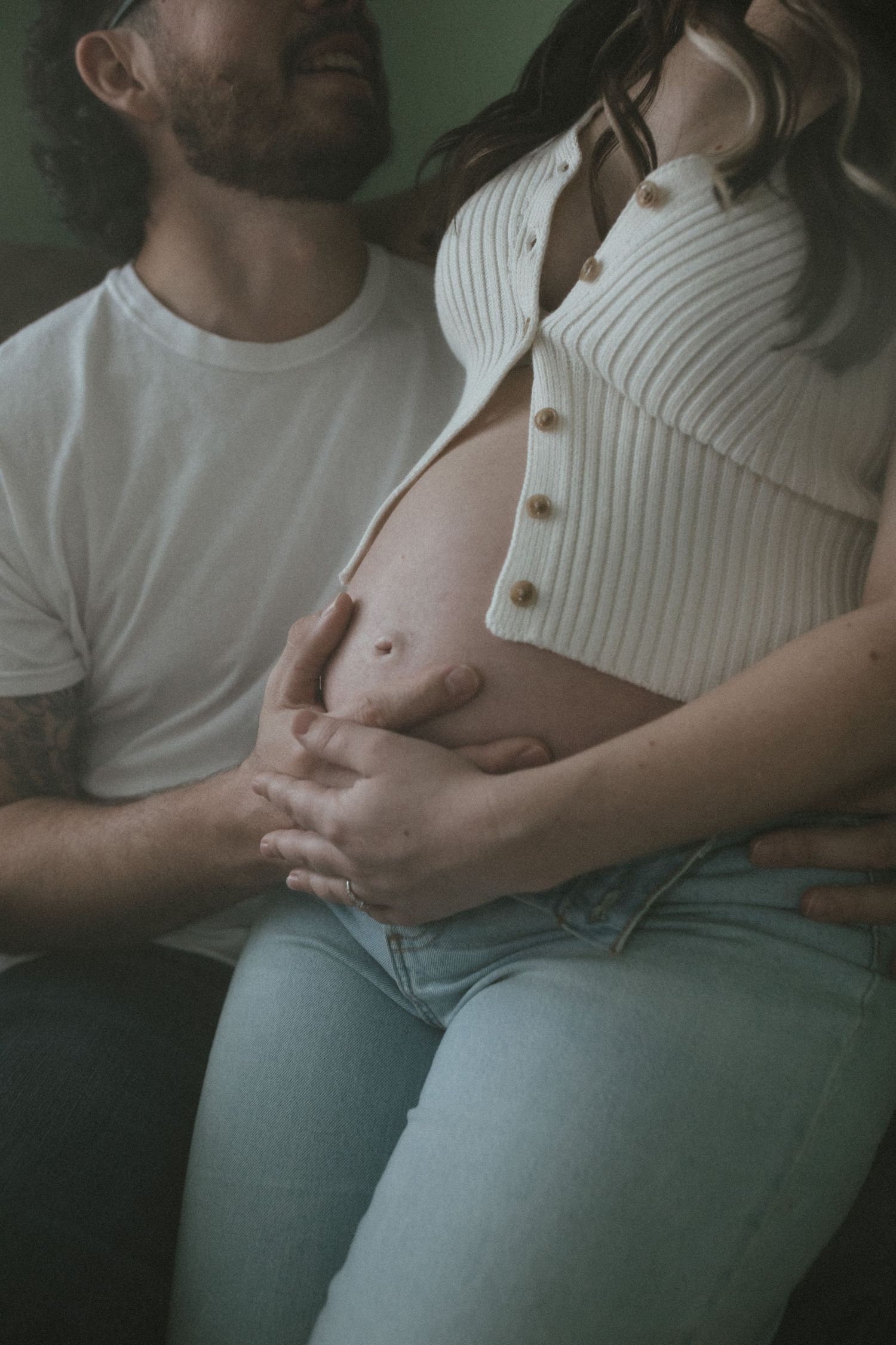 nursery indoor maternity photos