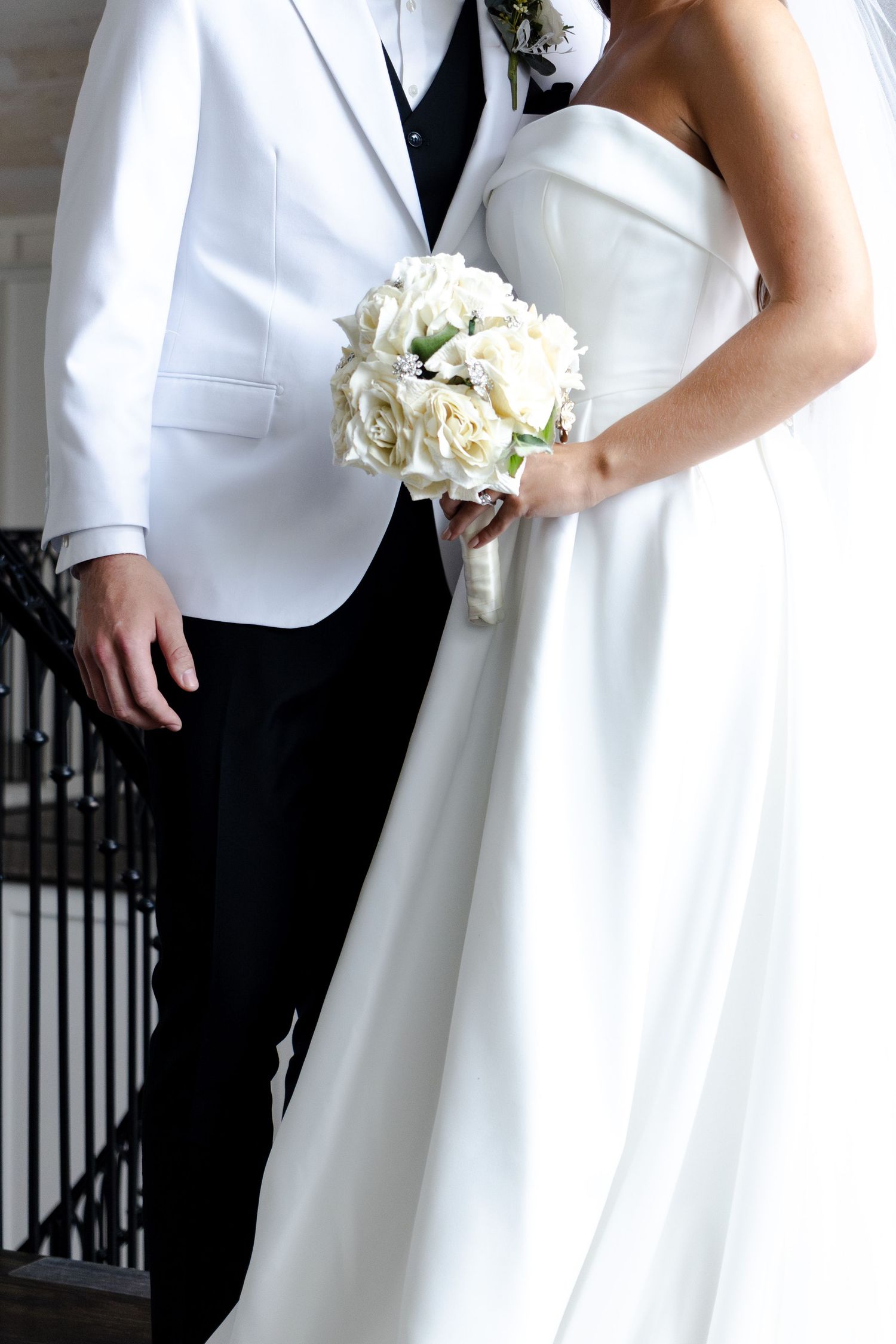 Groom and Bride artistic style portraits.
