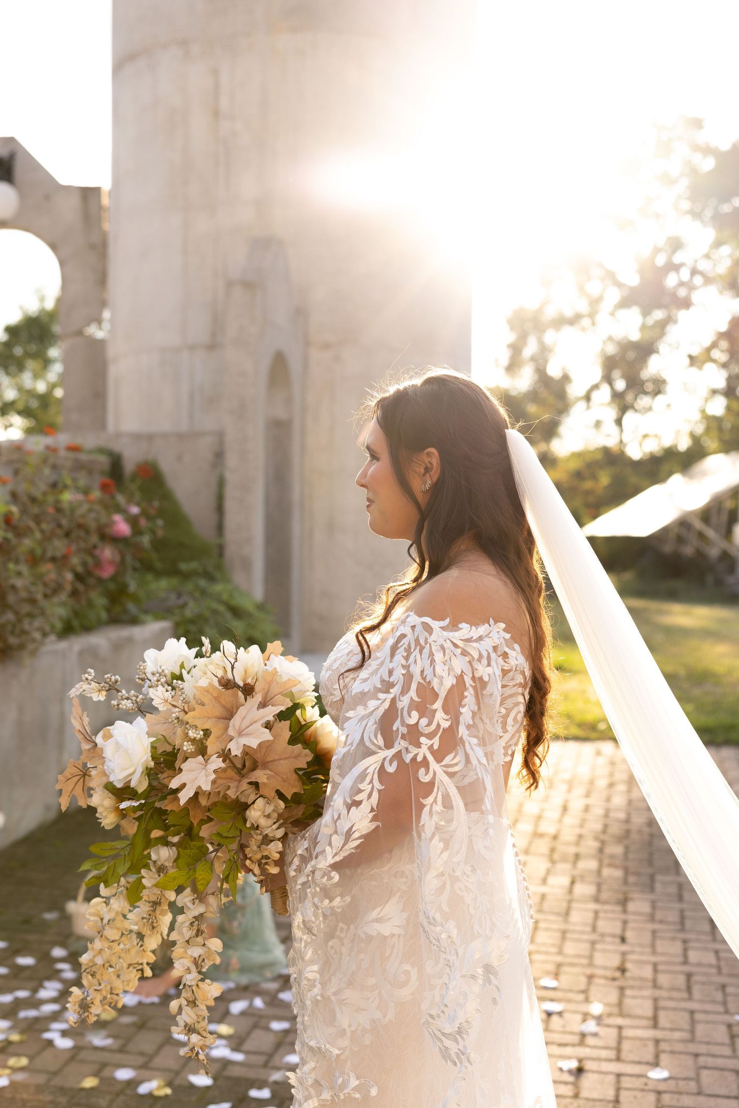 Bride walking down the isle.